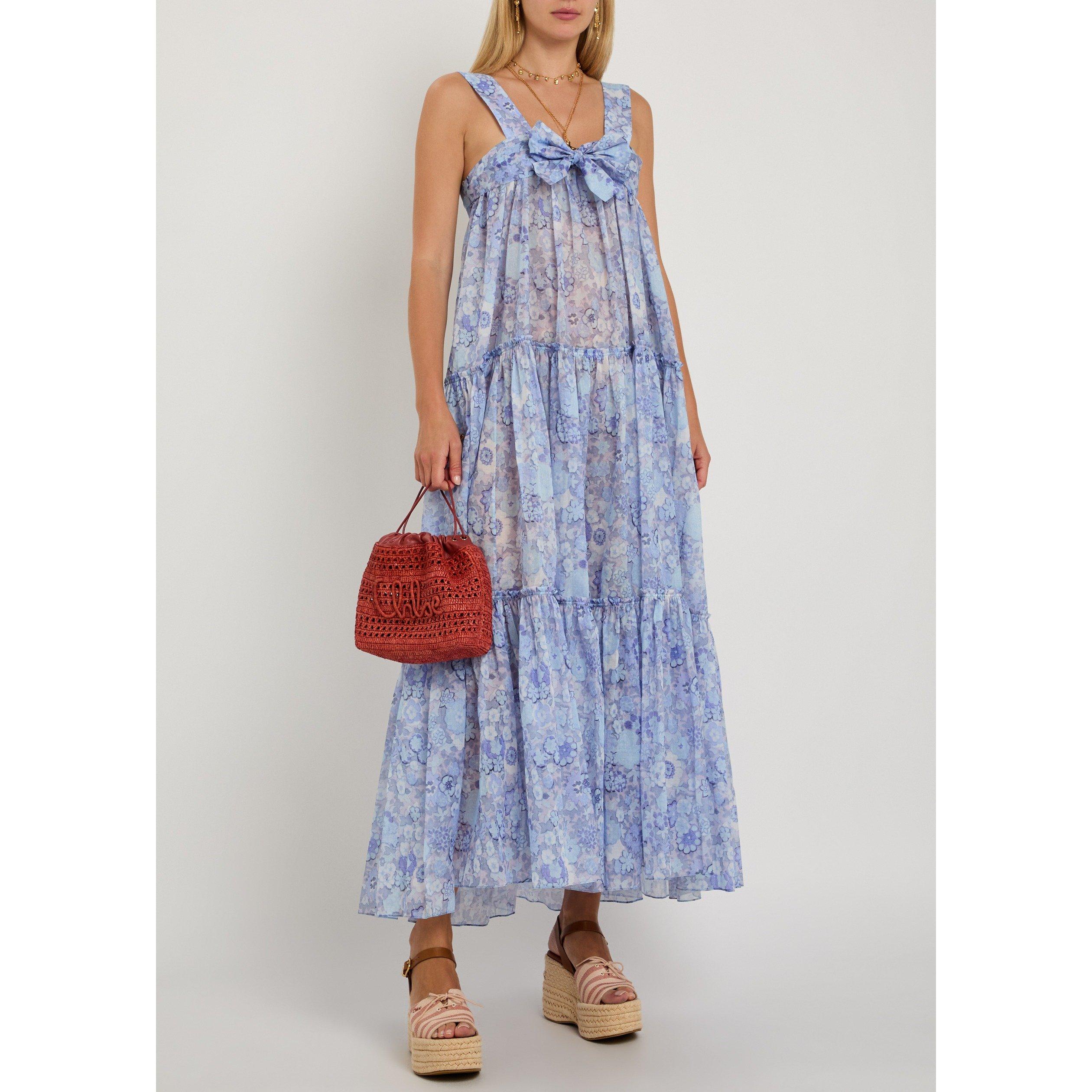 BLUE AND OTHER - Chloe - Women's Cotton Floral Maxi Dress - 5