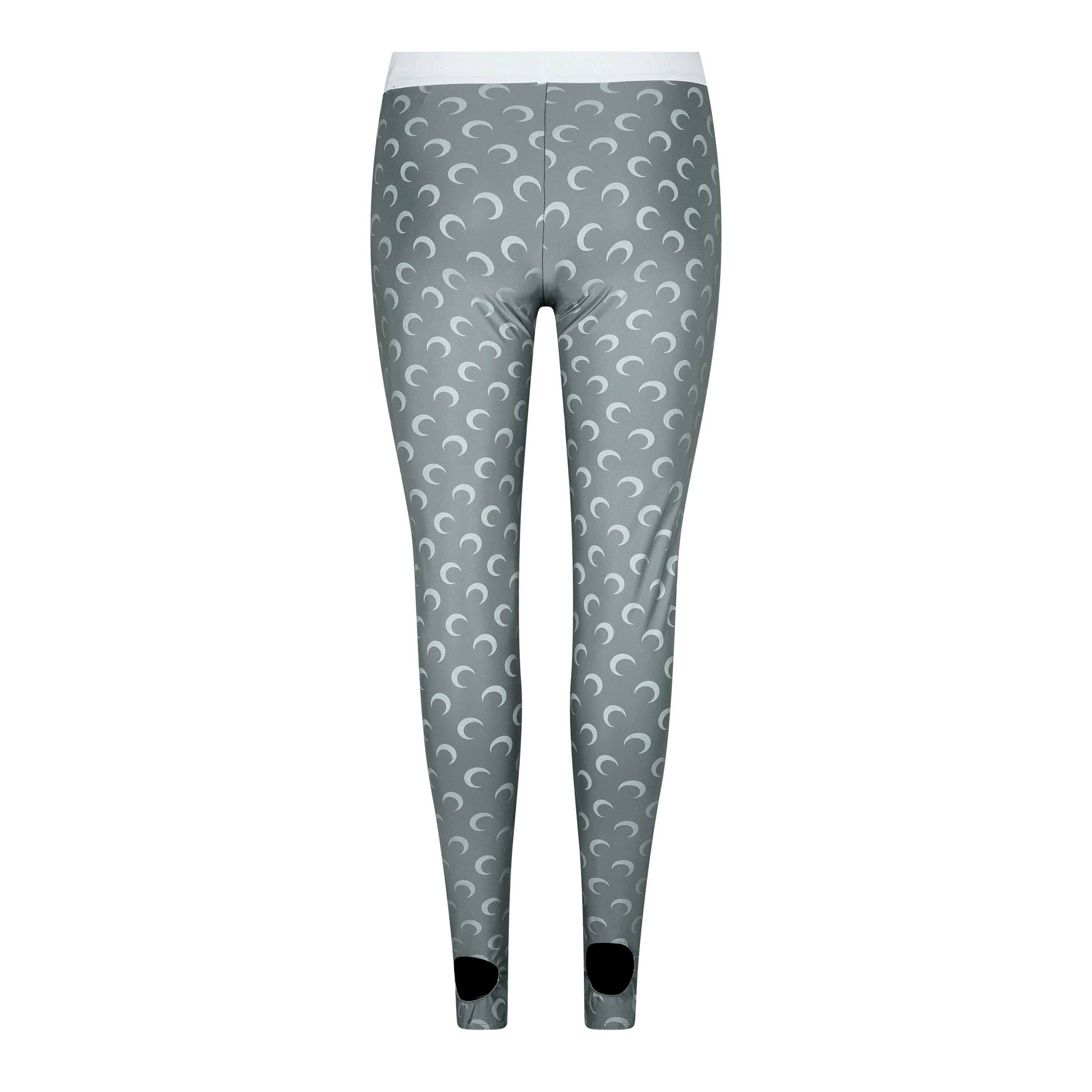 Silver - Marine Serre - Women's All Over Moon Reflective Jersey Leggings - 6