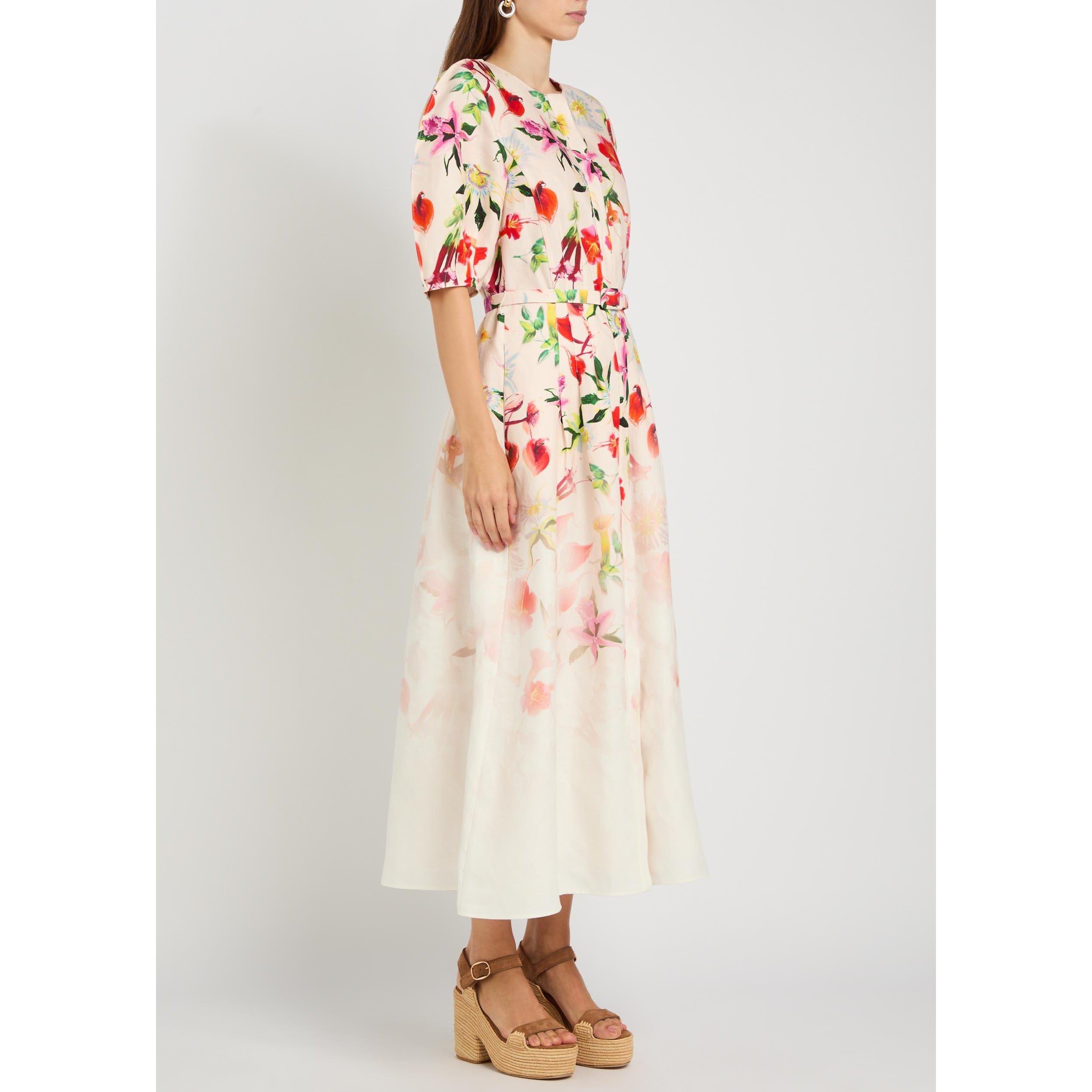 MULTICOLOURED - Gabriela Hearst - Women's Ignis Floral Linen Maxi Dress - 2