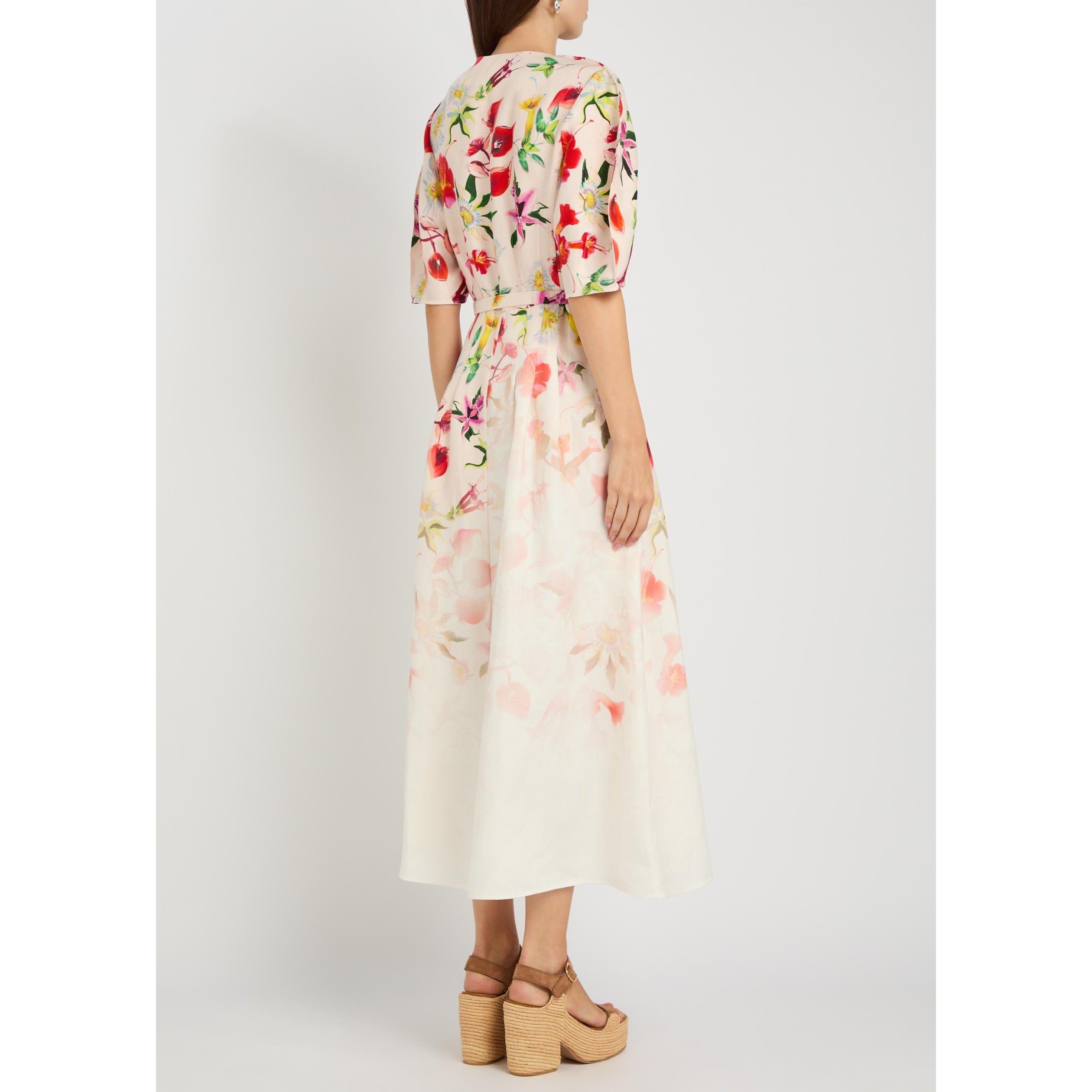 MULTICOLOURED - Gabriela Hearst - Women's Ignis Floral Linen Maxi Dress - 3