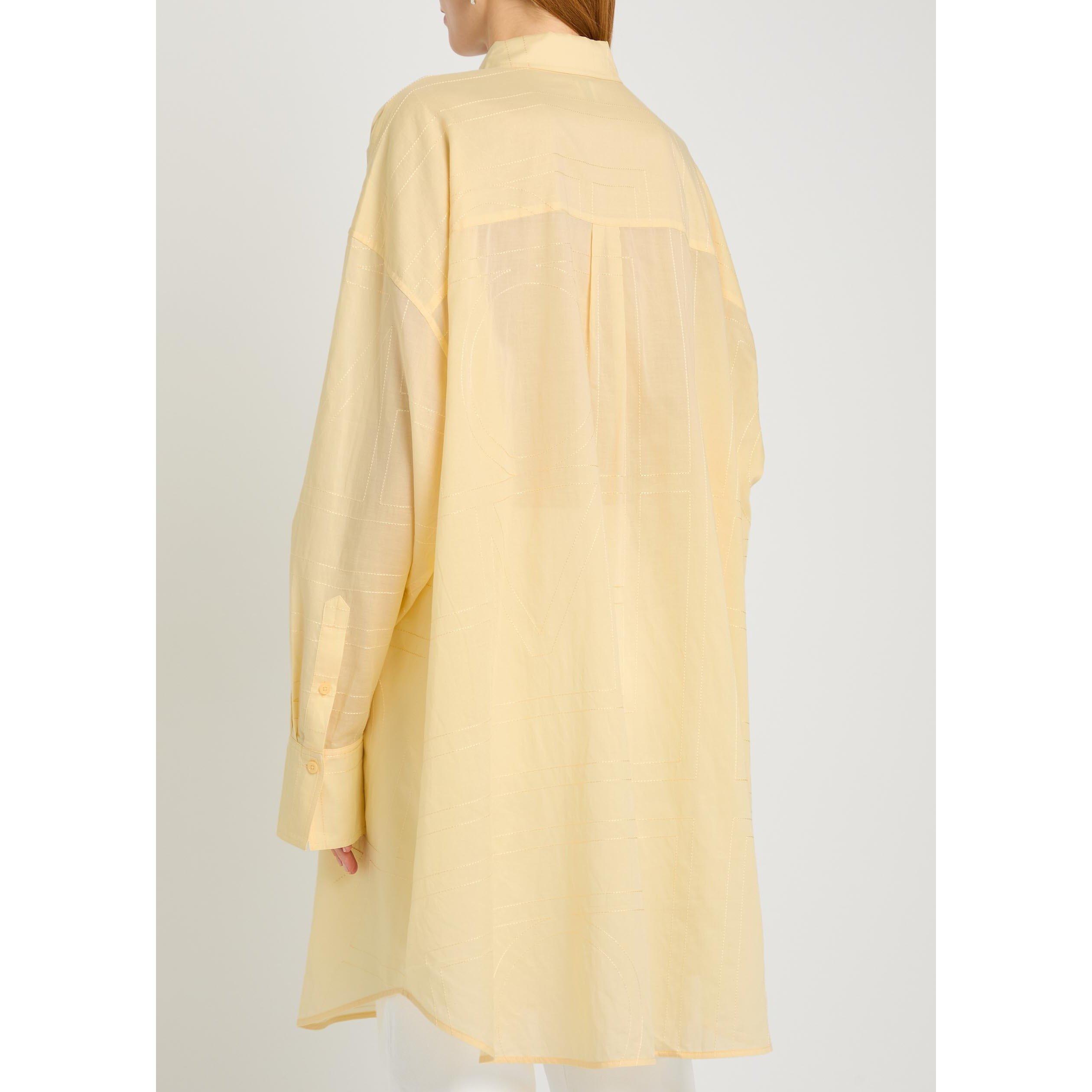 YELLOW - Toteme - LONG SUMMER SHIRT - 3