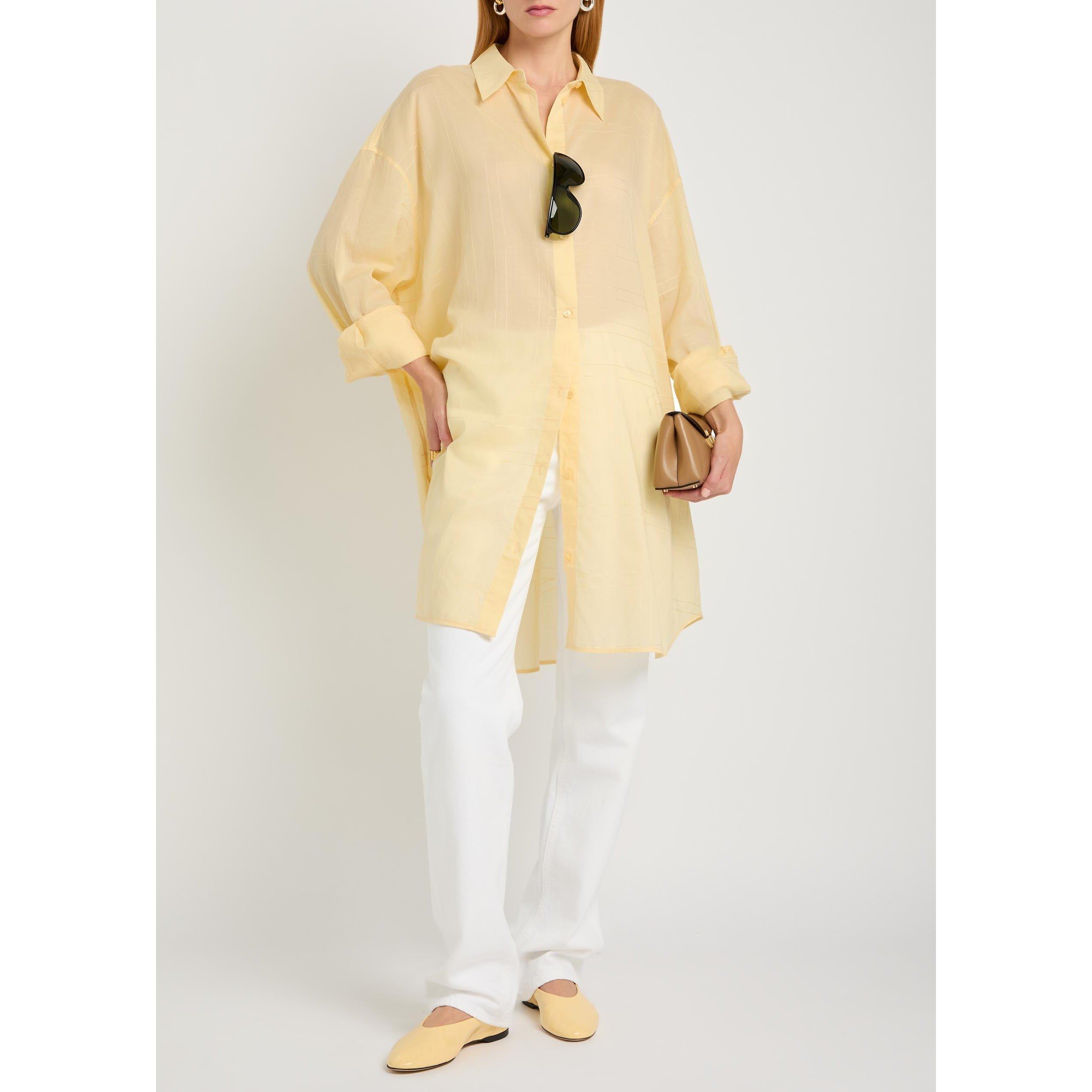 YELLOW - Toteme - LONG SUMMER SHIRT - 5