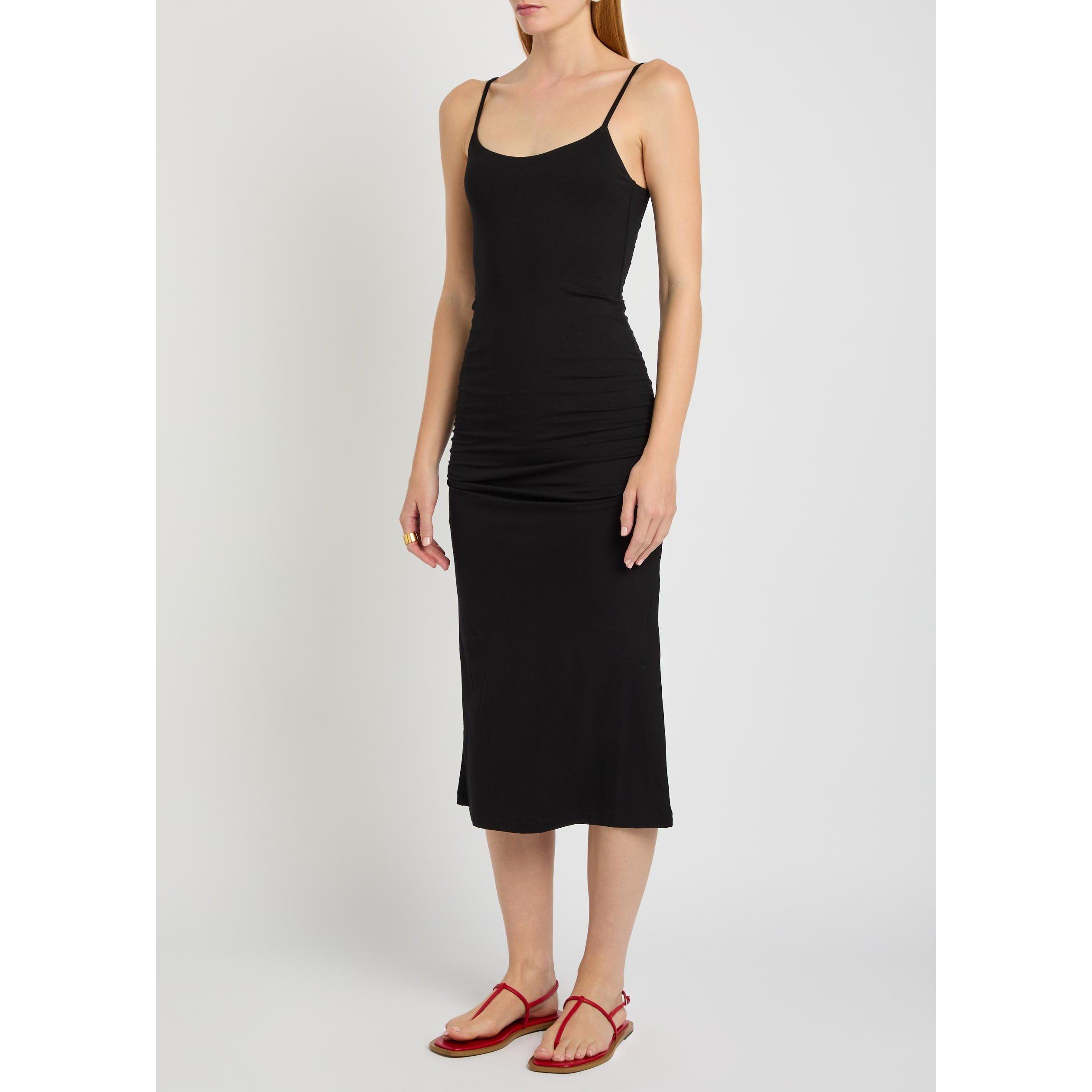 BLACK - Toteme - Women's Draped Scoop-Neck Slip Dress - 2