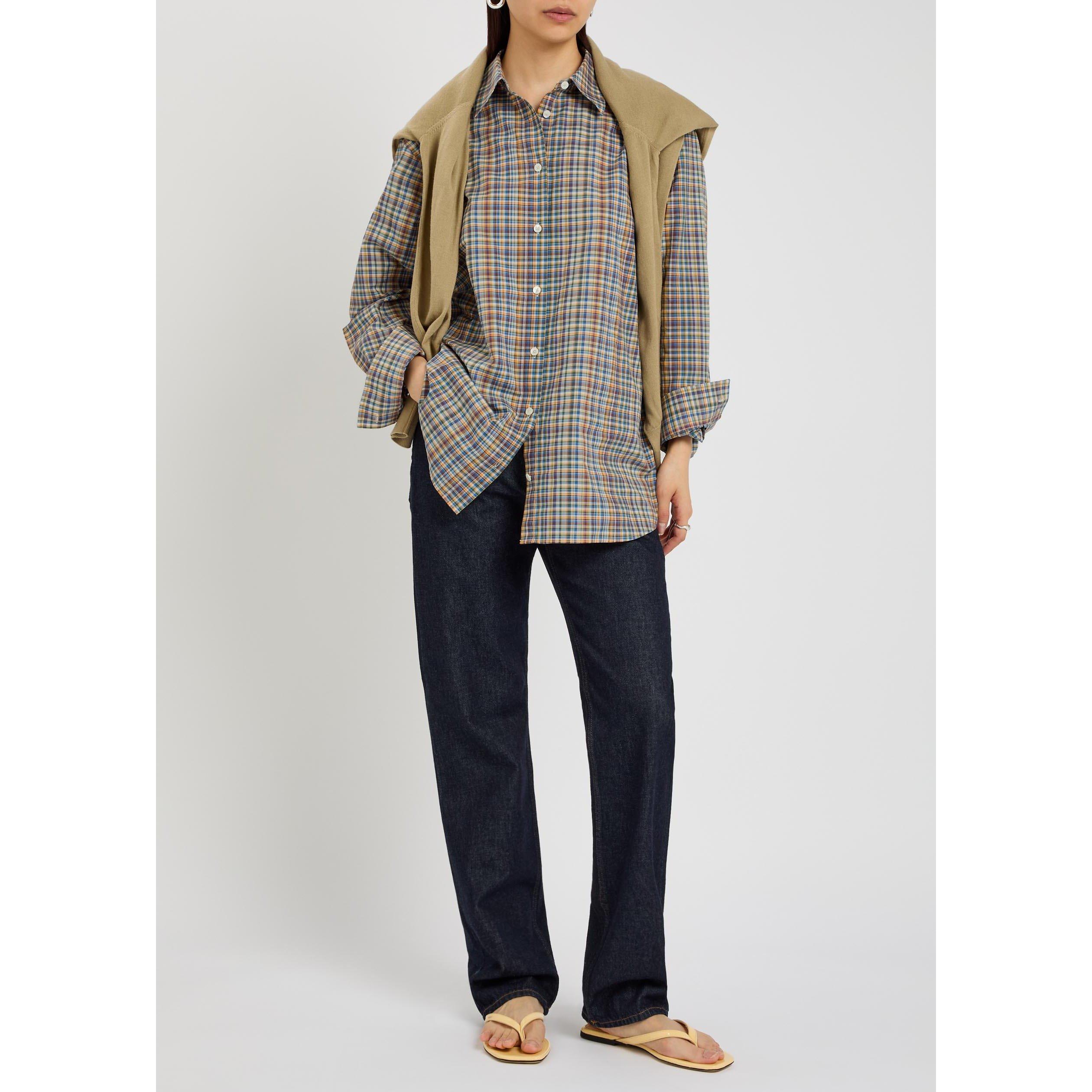 GREY AND OTHER - Toteme - Women's Check Cotton Long-Sleeve Shirt - 5