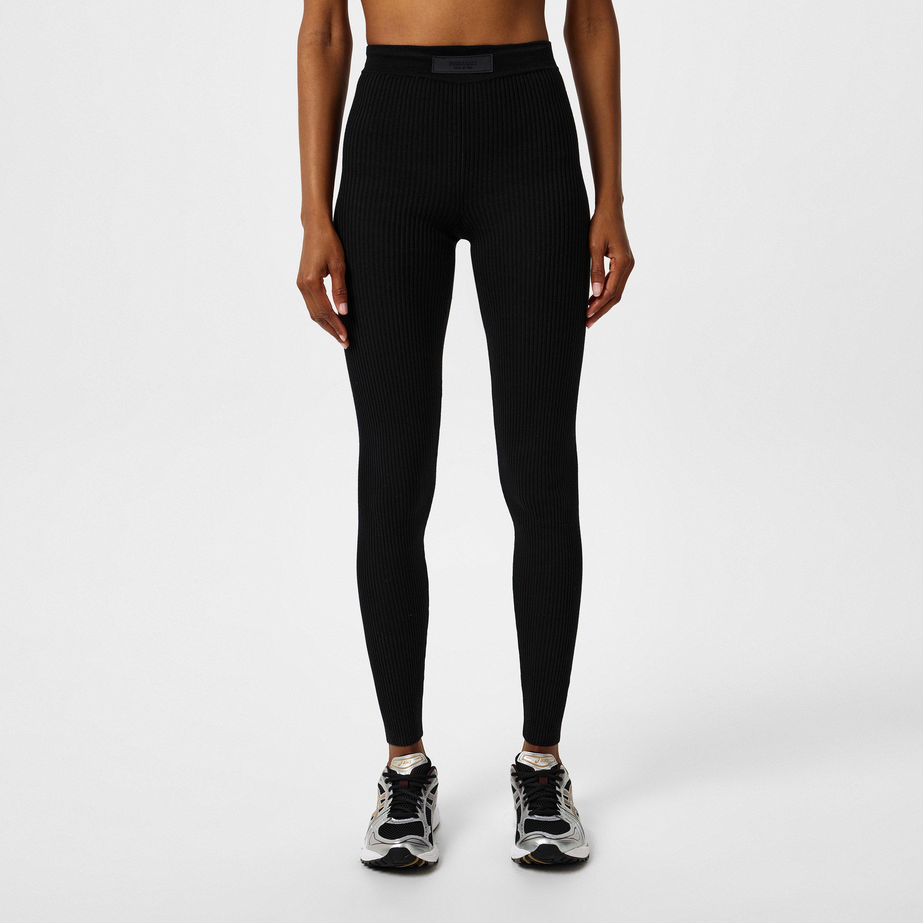 Black - Fear Of God Essentials - Ribbed Full Length Leggings - 1