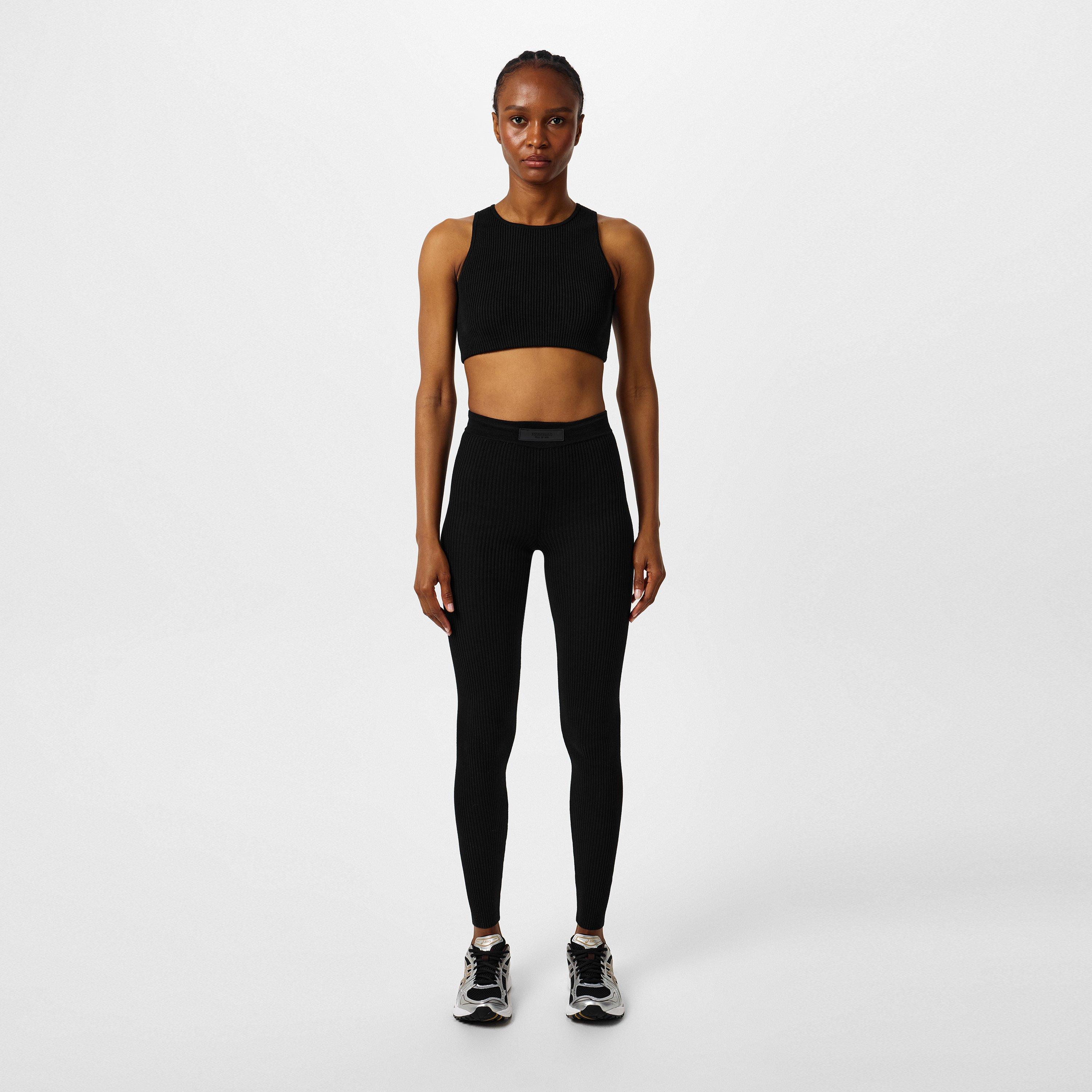 Black - Fear Of God Essentials - Ribbed Full Length Leggings - 4