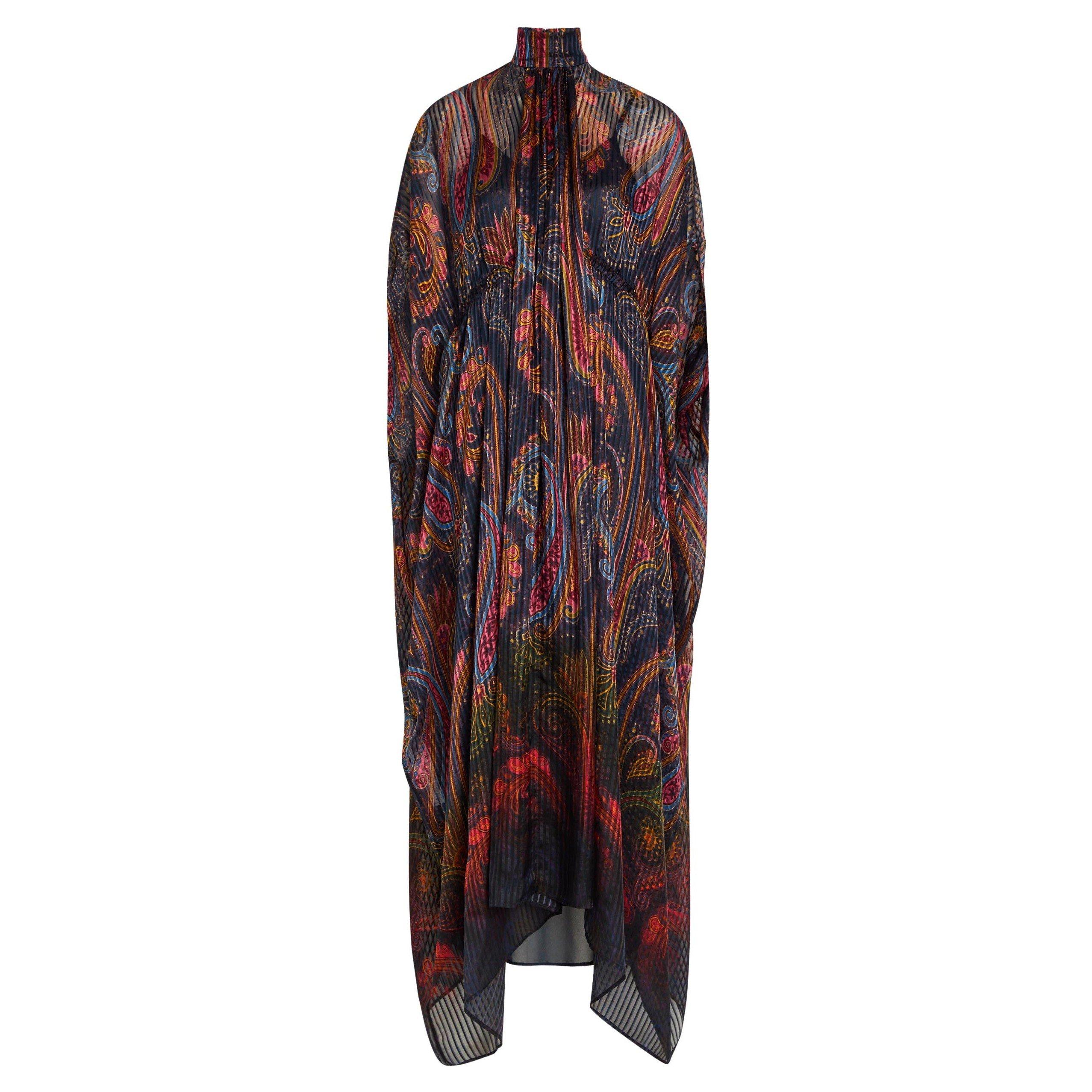 MULTICOLOURED - Etro - Women's Paisley Silk Maxi Dress - 1