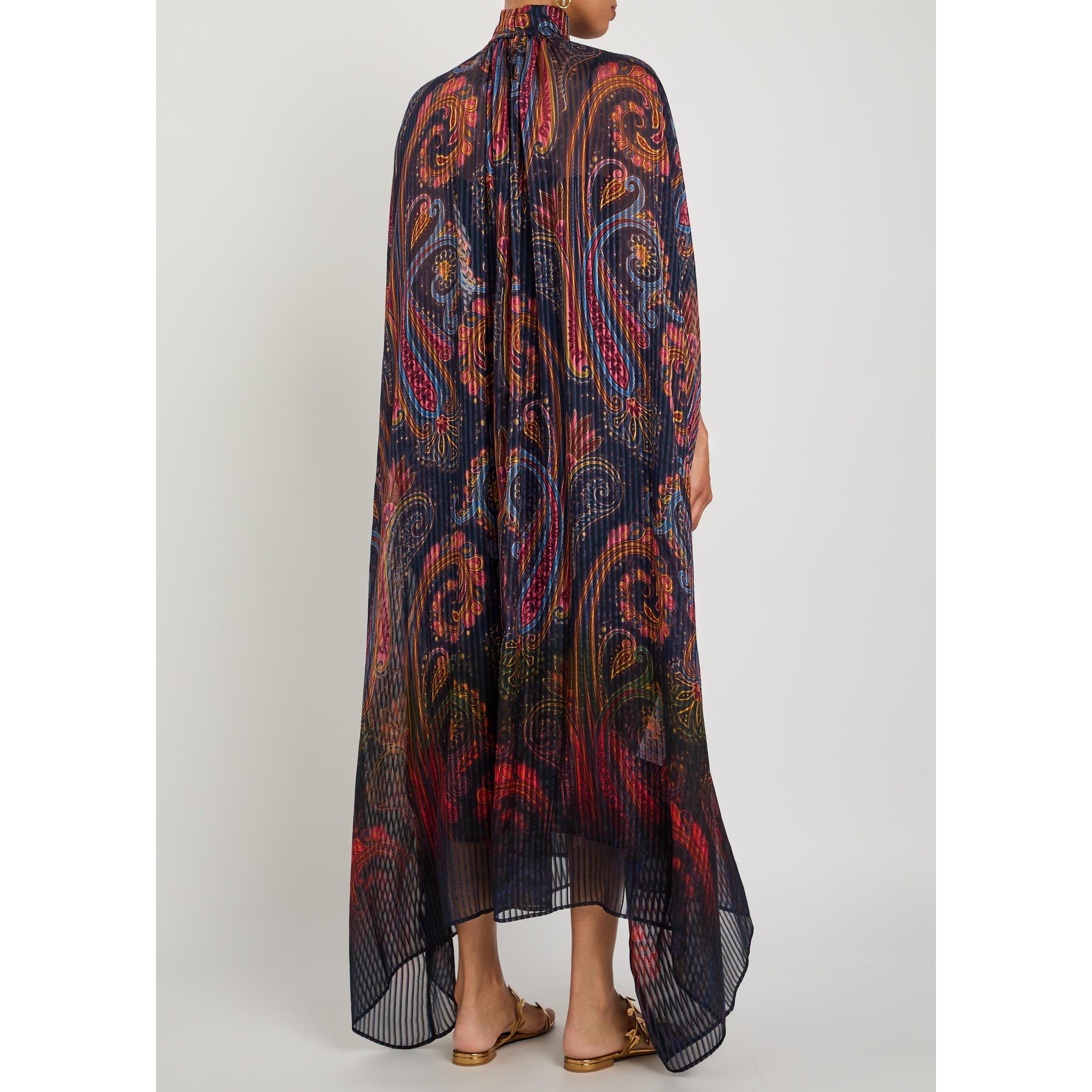 MULTICOLOURED - Etro - Women's Paisley Silk Maxi Dress - 3