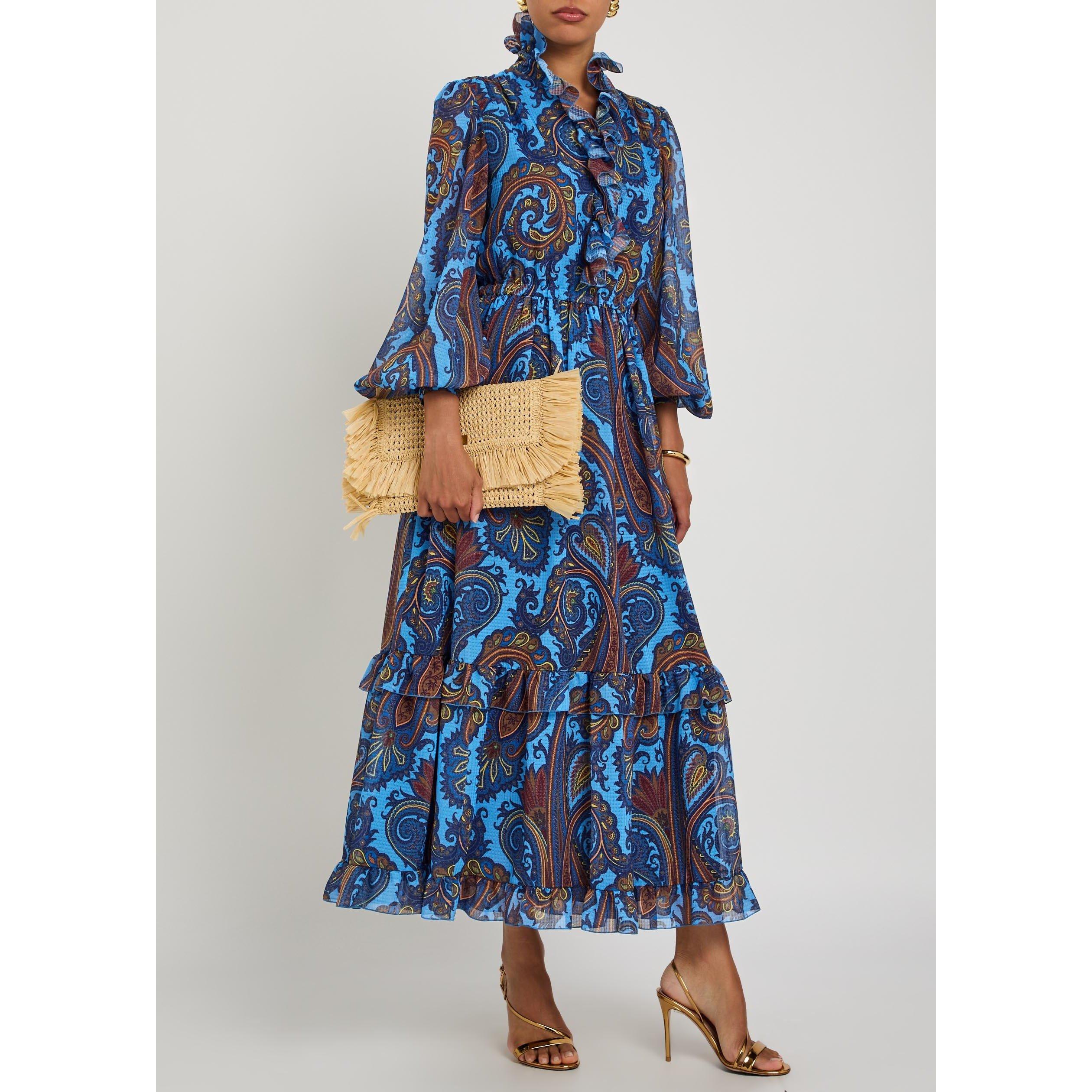 MULTICOLOURED - Etro - Women's Paisley Maxi Dress - 5