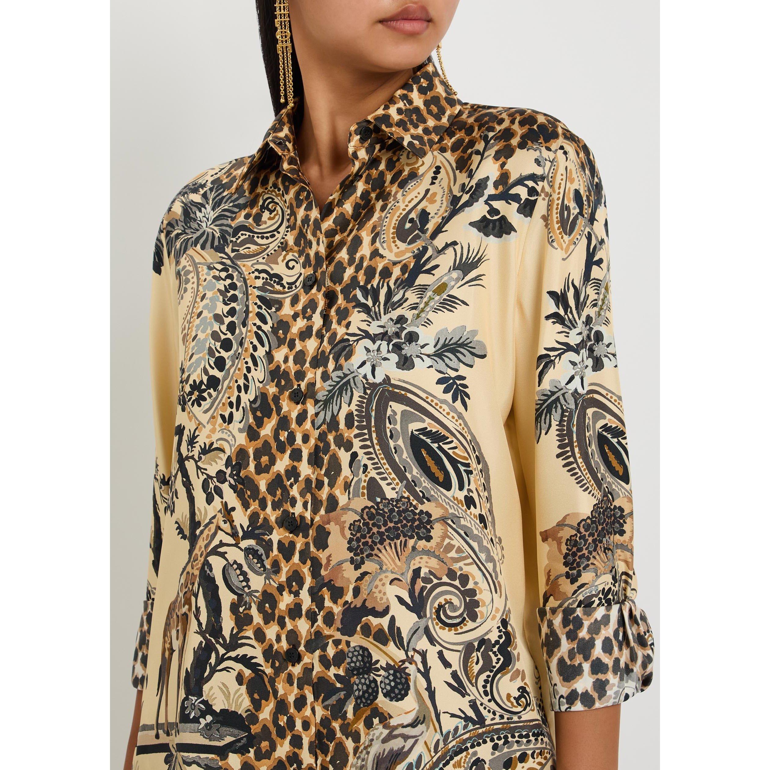 MULTICOLOURED - Etro - Women's Silk Long-Sleeve Patterned Shirt - 4