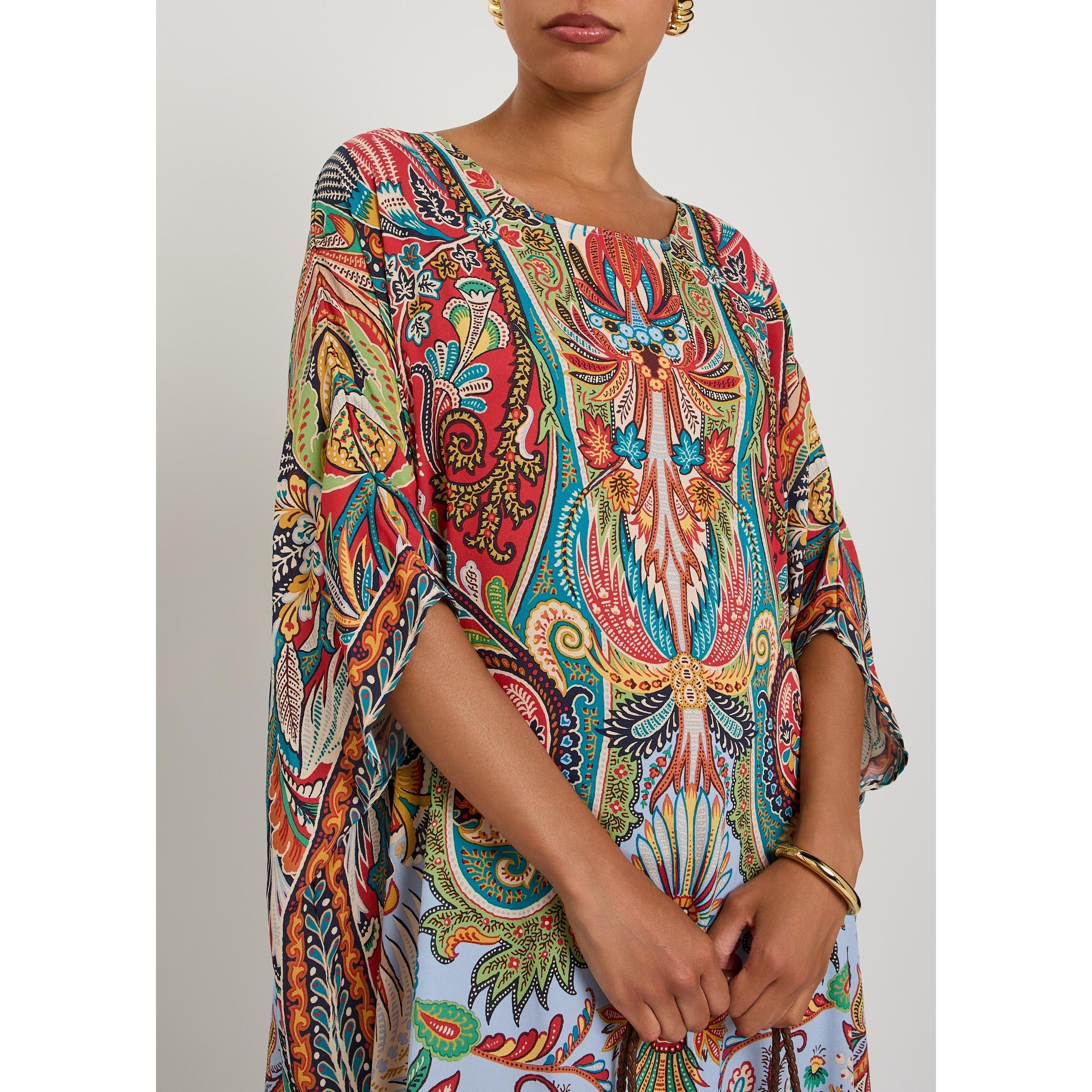 MULTICOLOURED - Etro - WOMENS MAXI TUNIC BEACH DRESS - 4