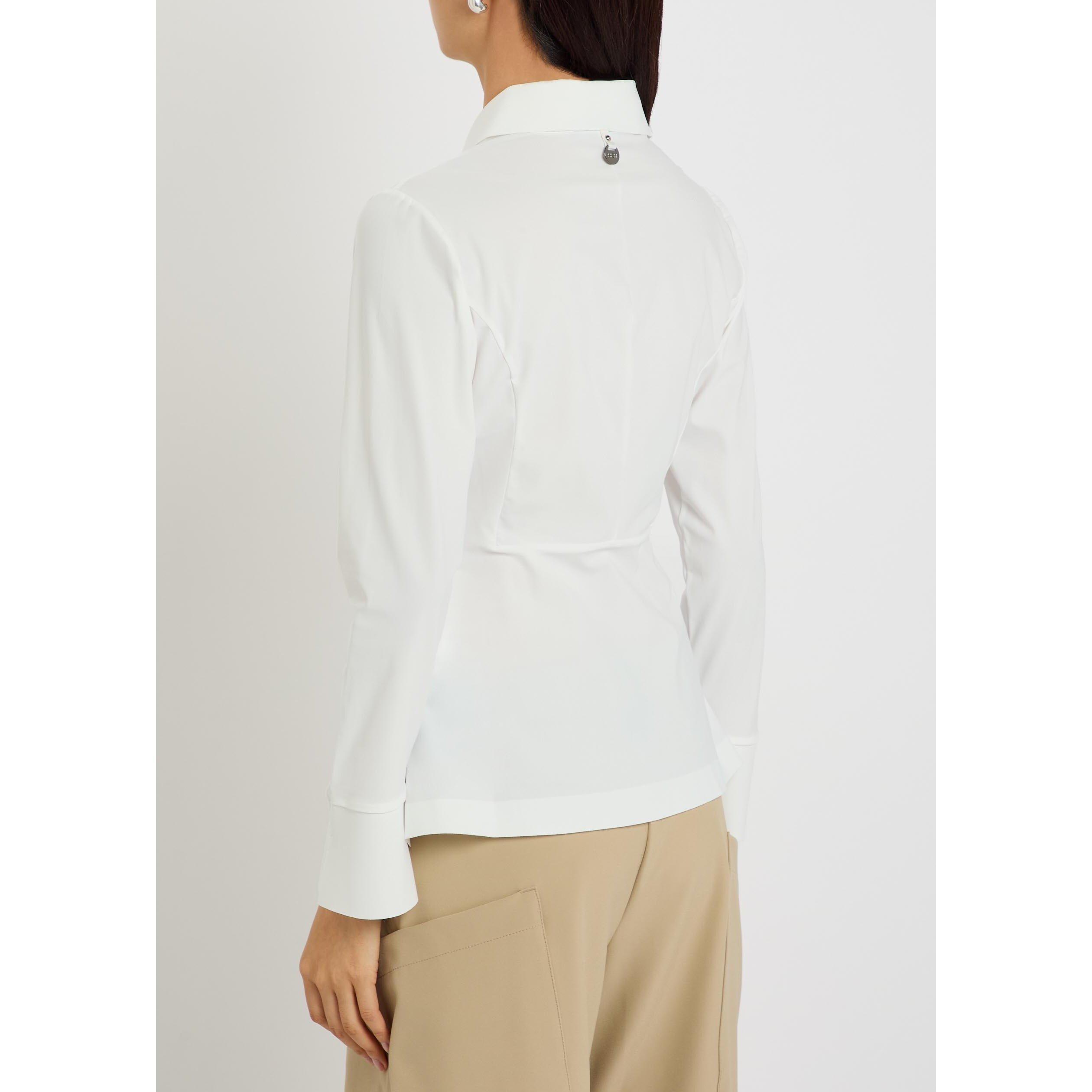 WHITE - High - Women's Behave Long-Sleeve Slim-Fit Shirt - 3