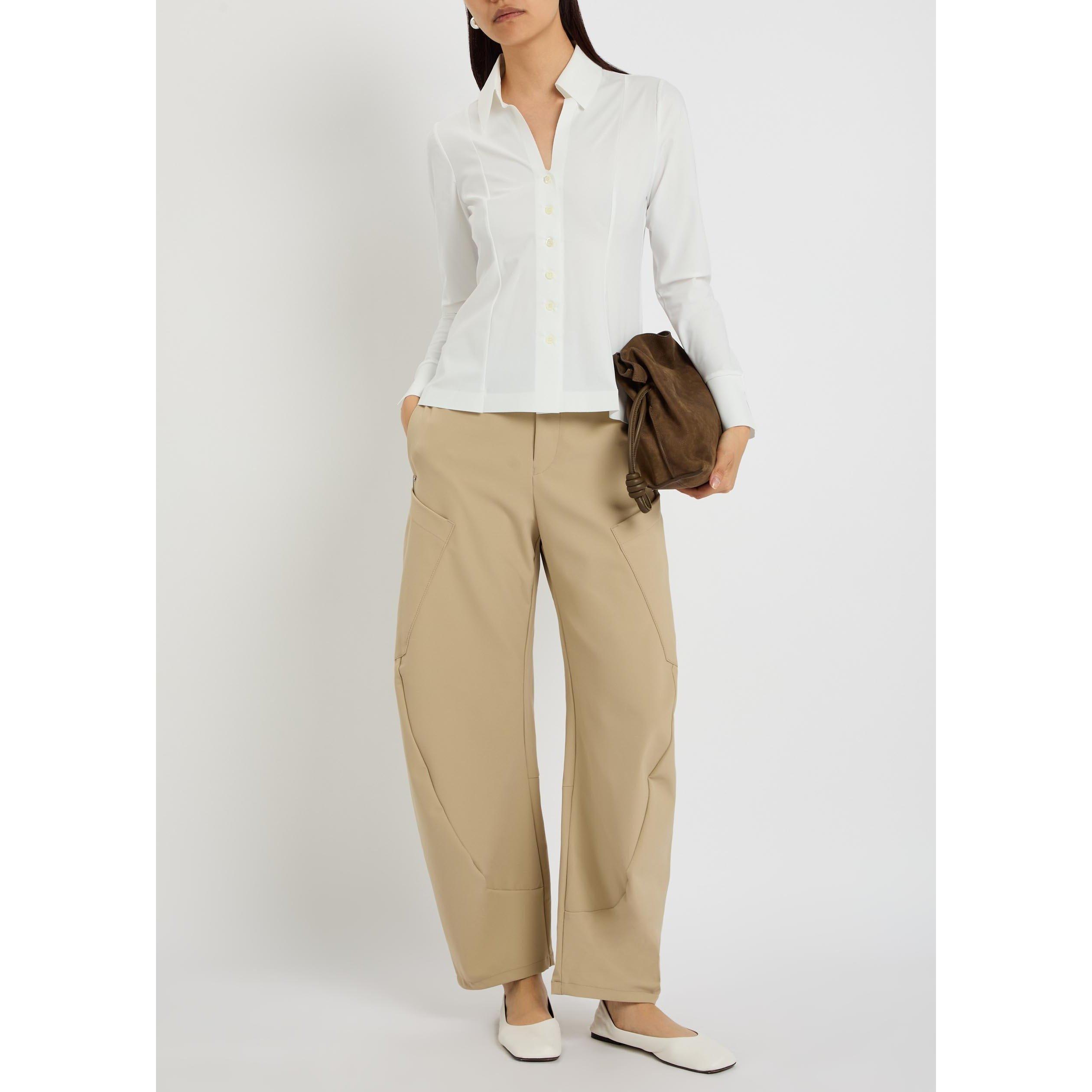 WHITE - High - Women's Behave Long-Sleeve Slim-Fit Shirt - 5