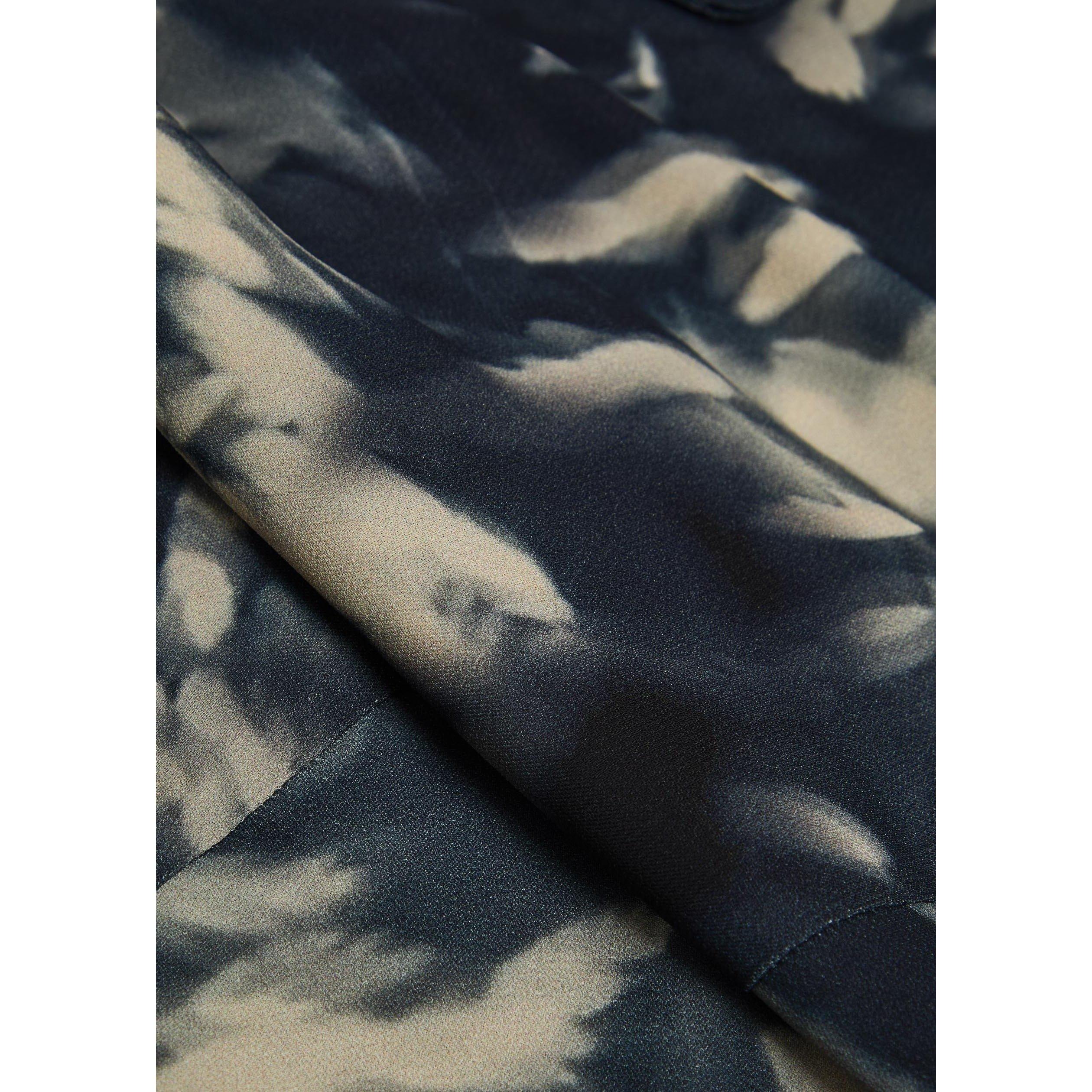 NAVY AND OTHER - High - Women's Skive Long-Sleeve Print Shirt Dress - 4