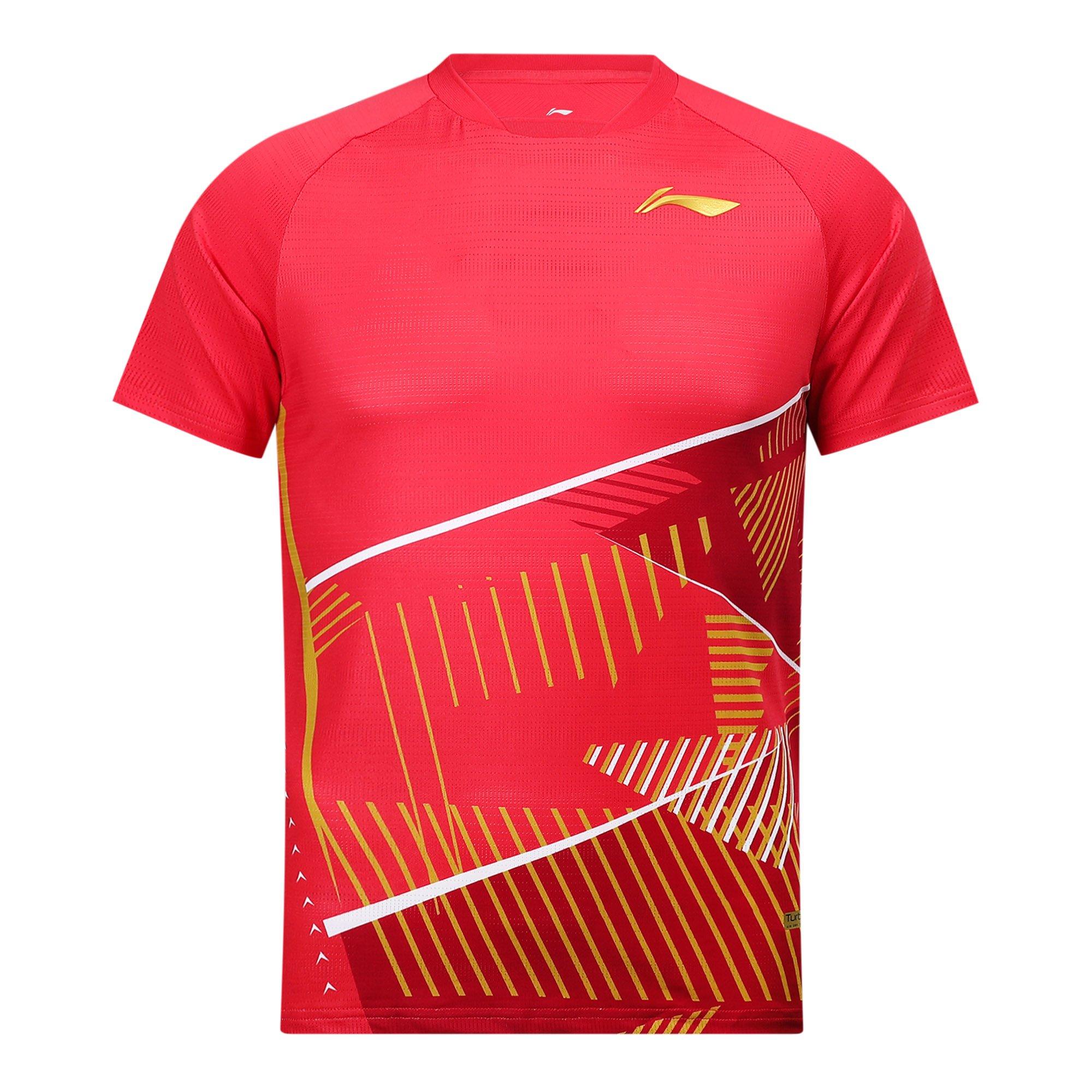 Red - Li Ning - Mens TurboDri T-Shirts - 1