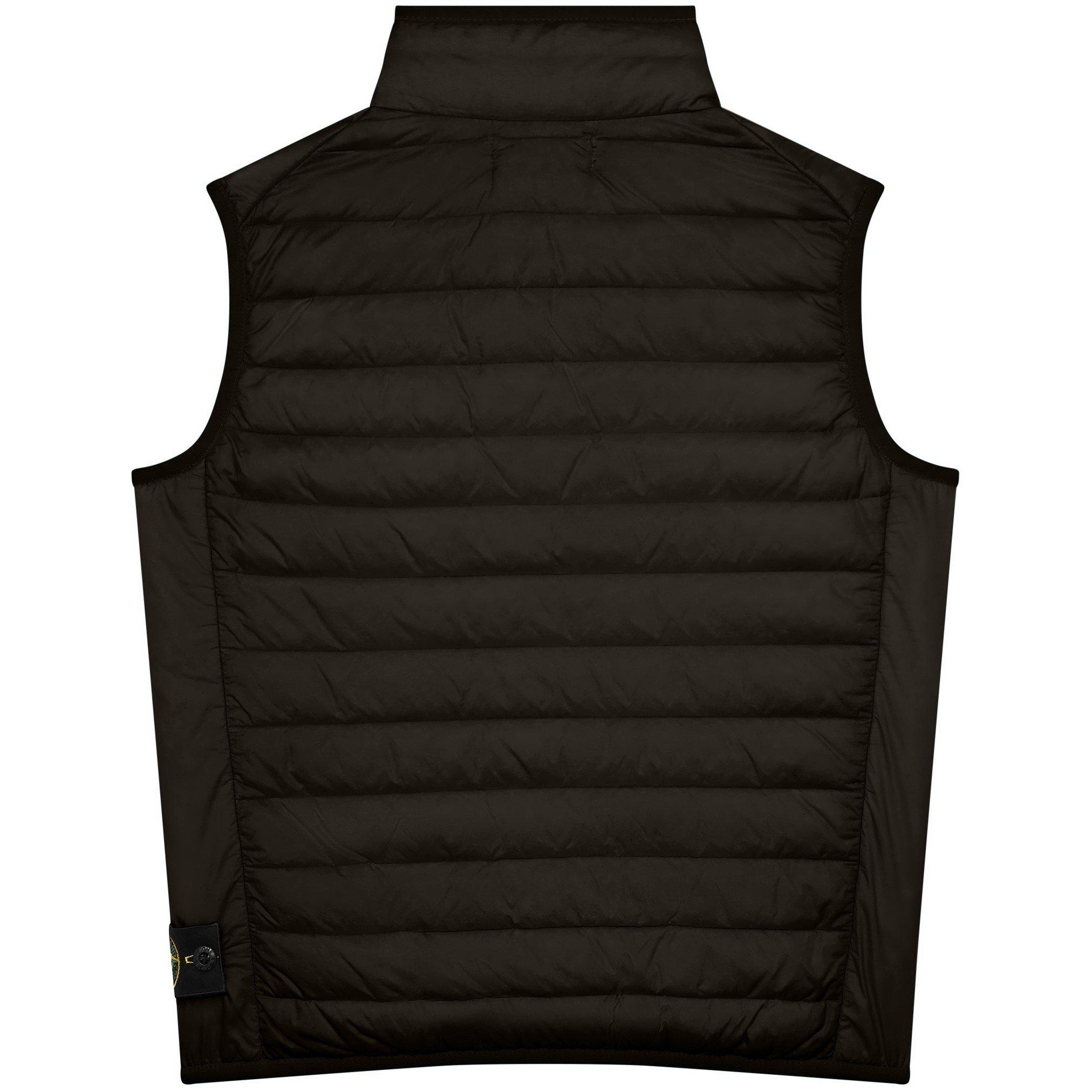 Black V0029 - Stone Island - Kids' Loom Technical Sleeveless Zip Gilet - 2