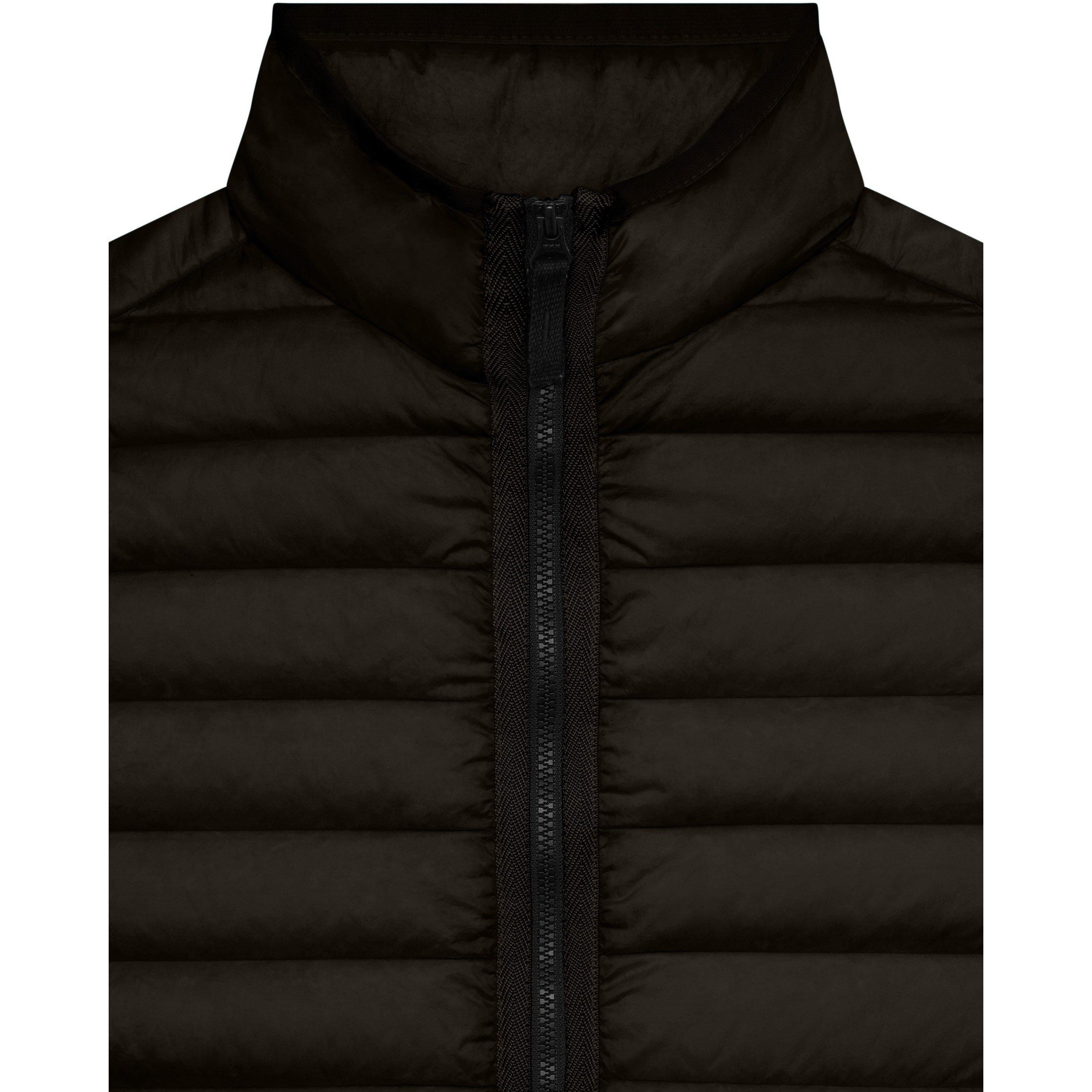 Black V0029 - Stone Island - Kids' Loom Technical Sleeveless Zip Gilet - 3