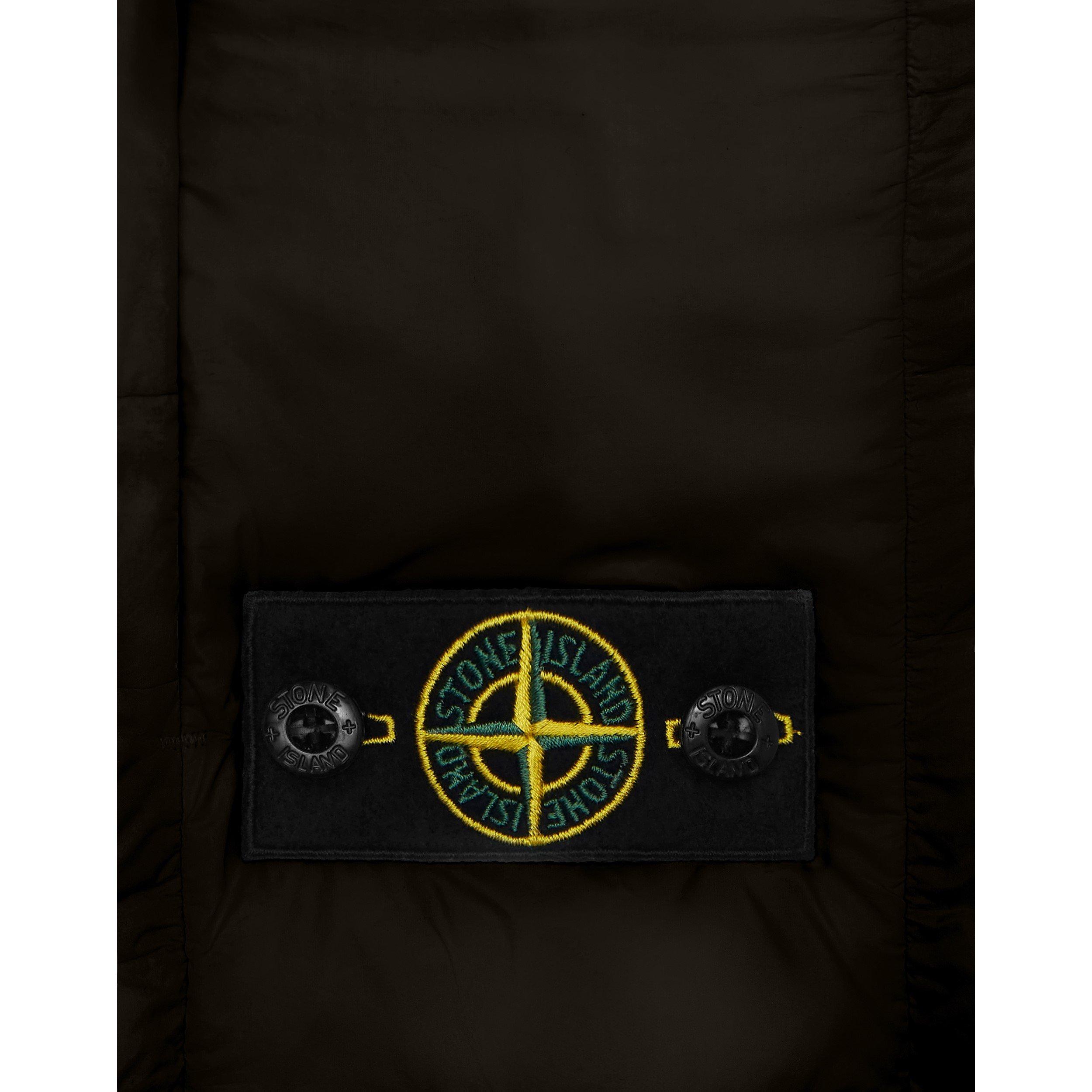 Black V0029 - Stone Island - Kids' Loom Technical Sleeveless Zip Gilet - 4