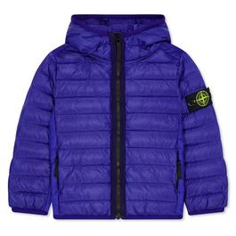 Stone Island Loom Woven Down Chambers Stretch Nylon-Tc Jacket Junior