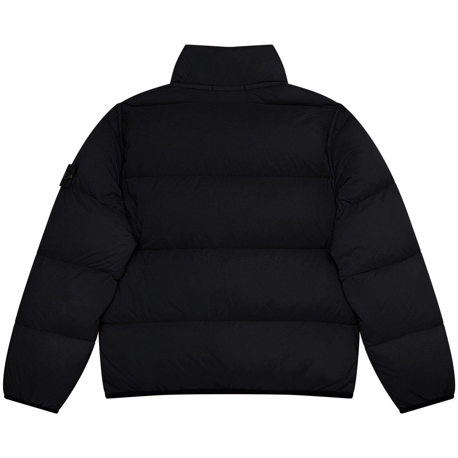 Black V0029 - Stone Island - Kids' Tunnel Down Long Sleeve Short Puffer Jacket - 2
