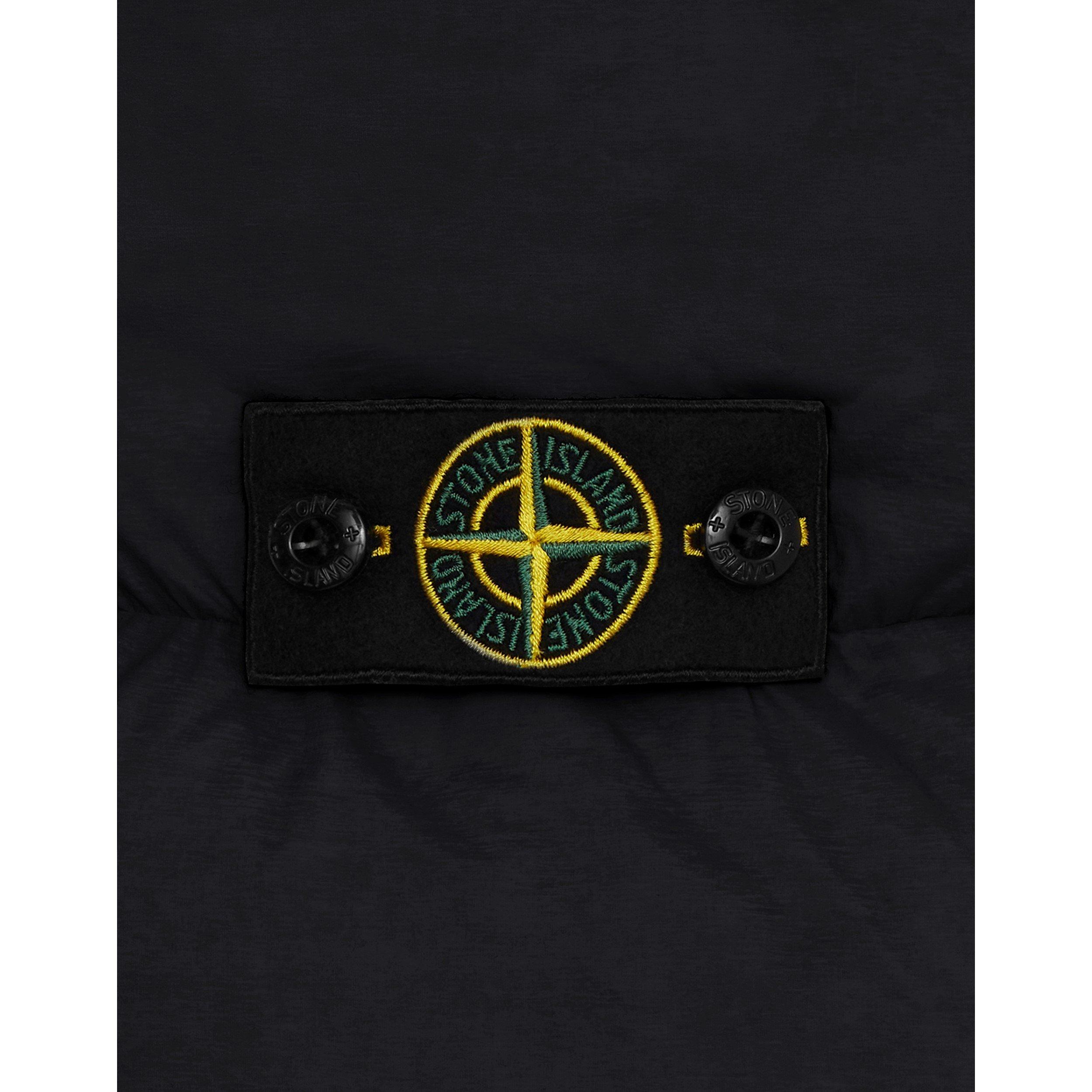 Black V0029 - Stone Island - Kids' Tunnel Down Long Sleeve Short Puffer Jacket - 4