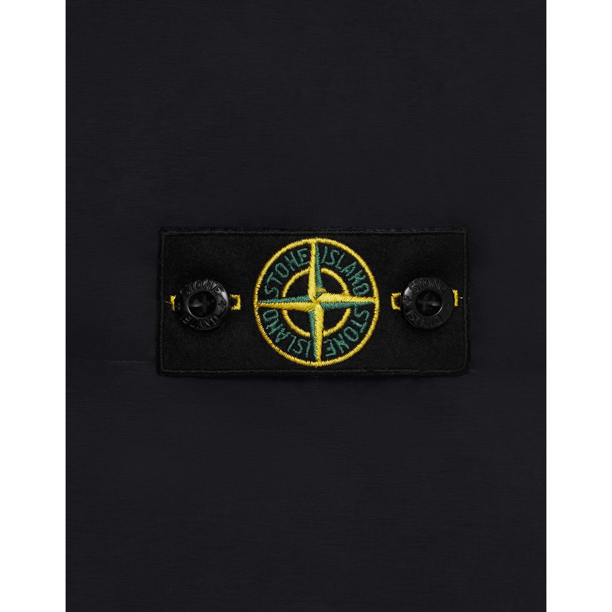 Black V0029 - Stone Island - Kids' Vera Hooded Goose Down Short Puffer Jacket - 4