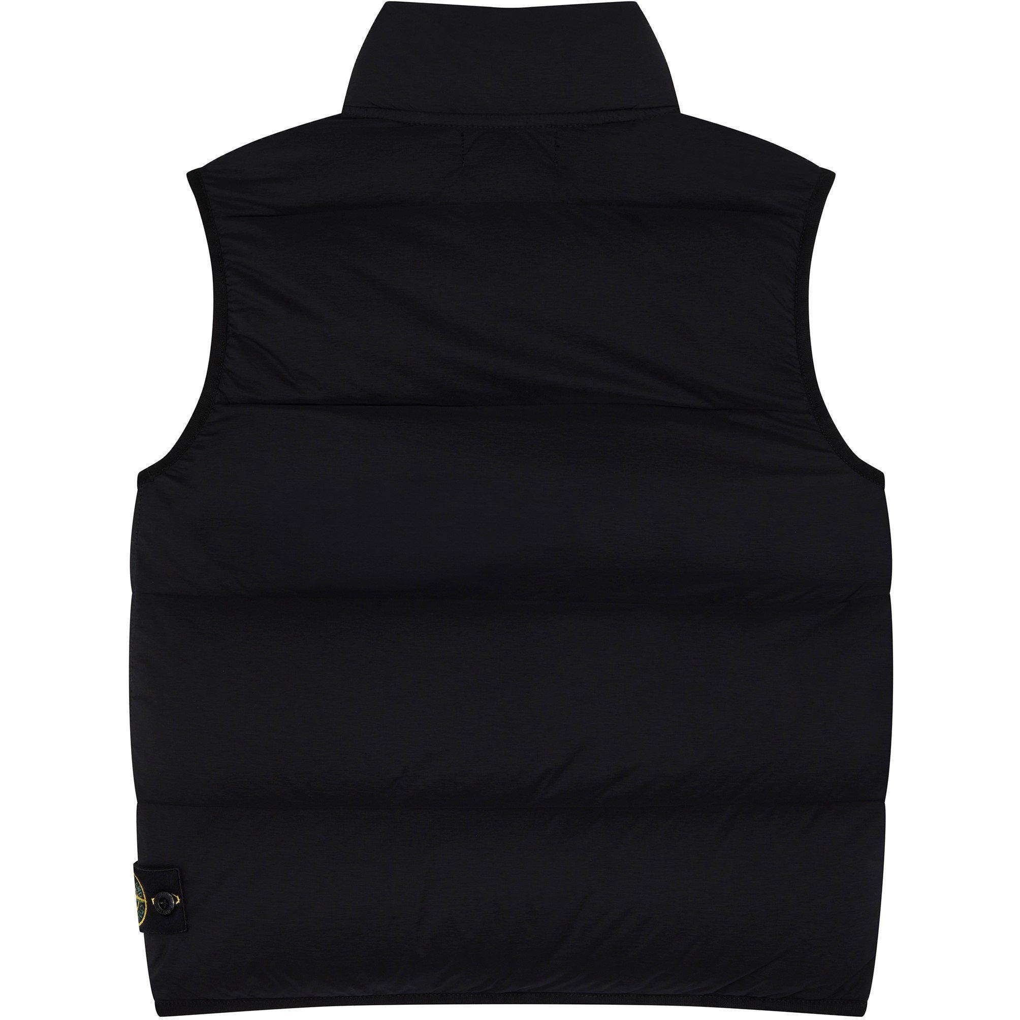 Black V0029 - Stone Island - Kids' Compass Padded Funnel Neck Gilet - 2