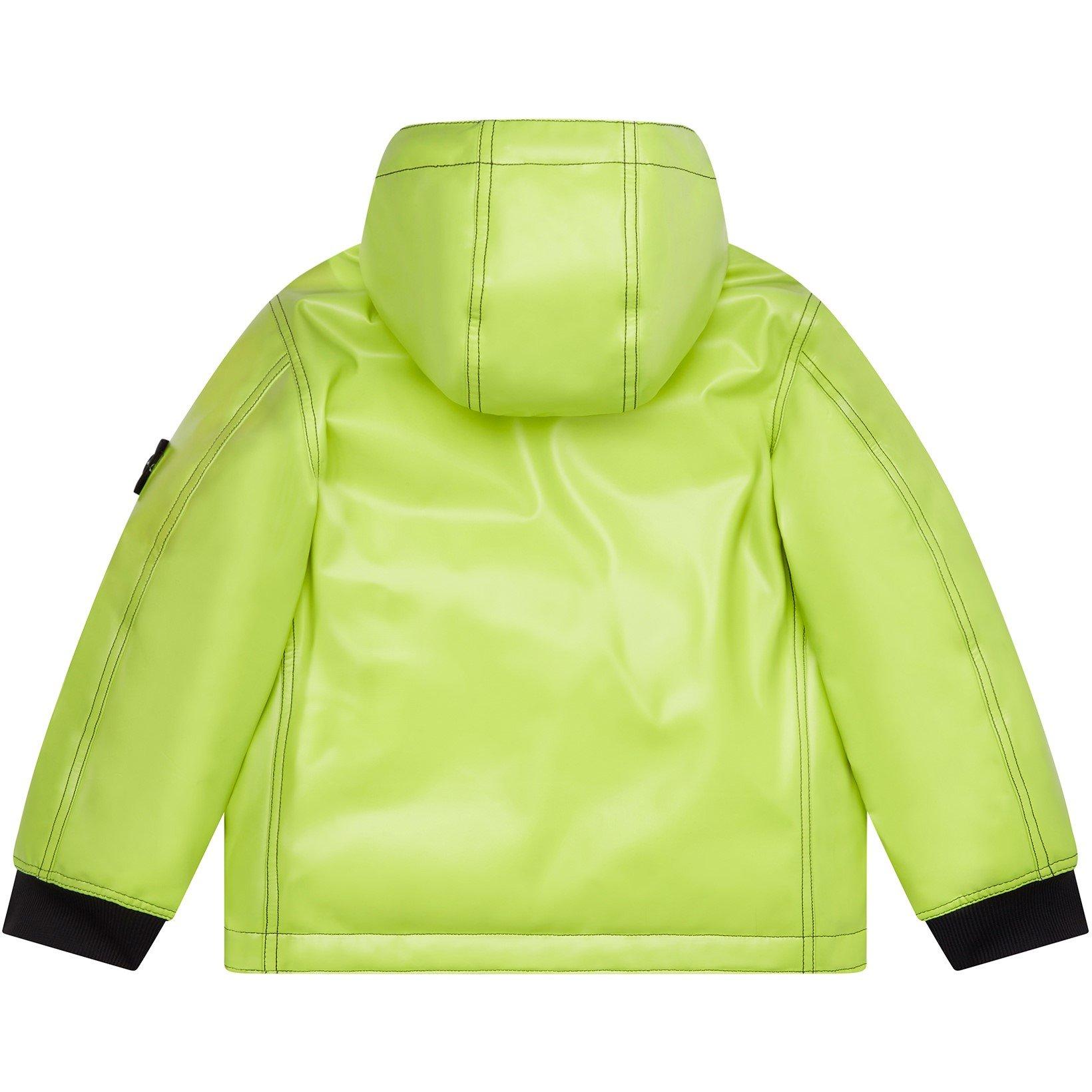 Limone V0031 - Stone Island - Kids' Ice Hooded Duck Down Short Puffer Jacket - 2