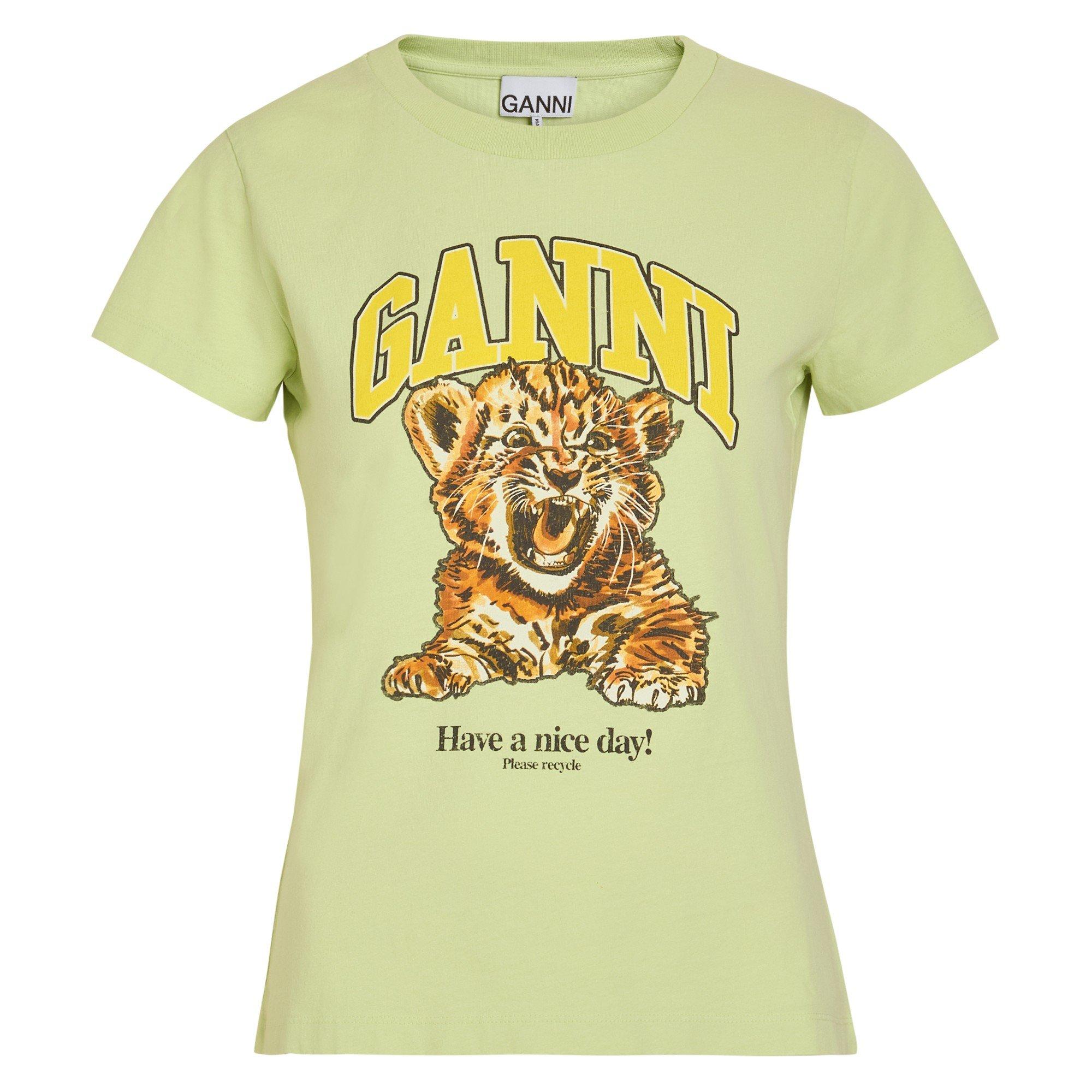 MULTICOLOURED - Ganni - T Basic Cotton Jersey Baby Fit - 1