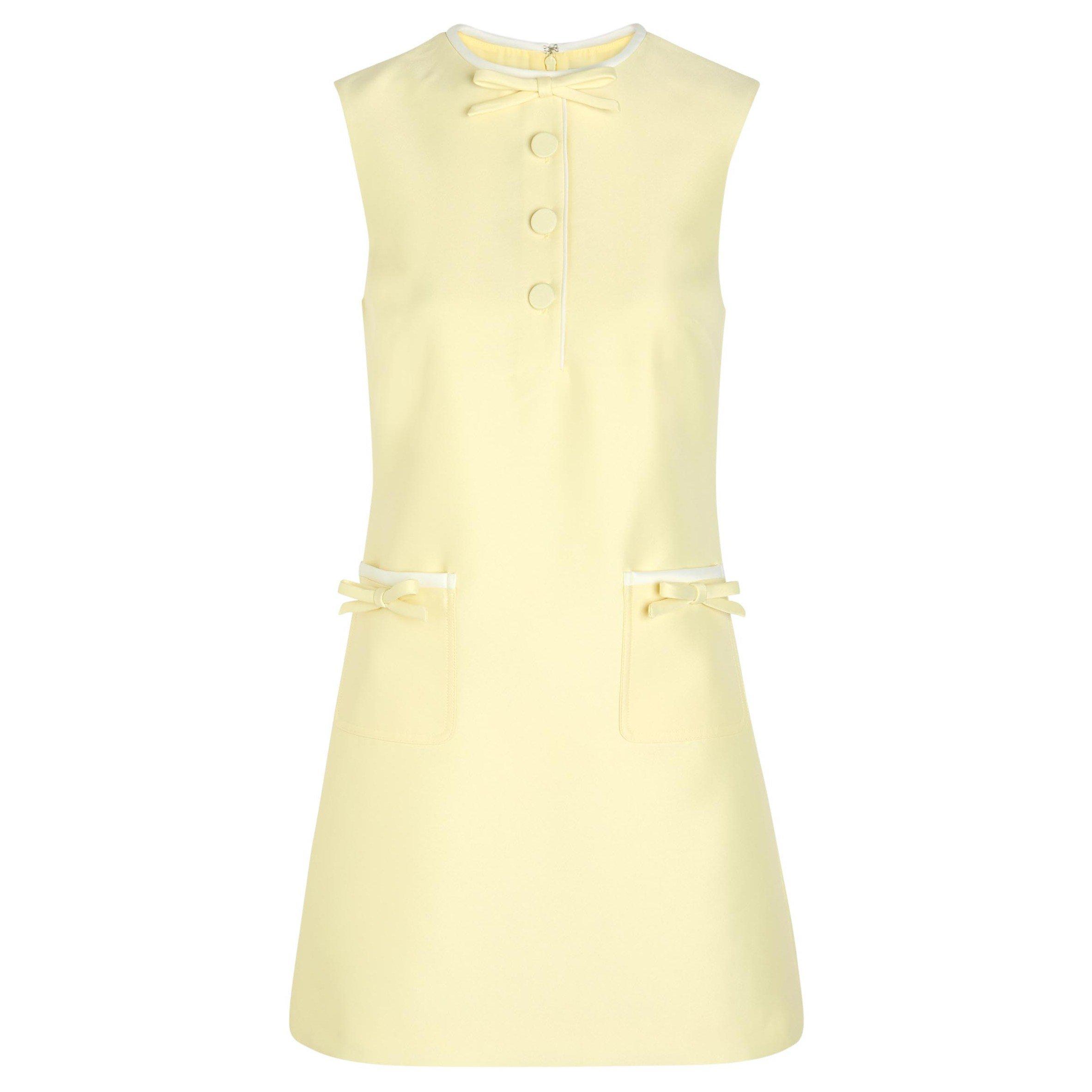 YELLOW - Self Portrait - SD YELLOW TAFFETA BOW DRESS