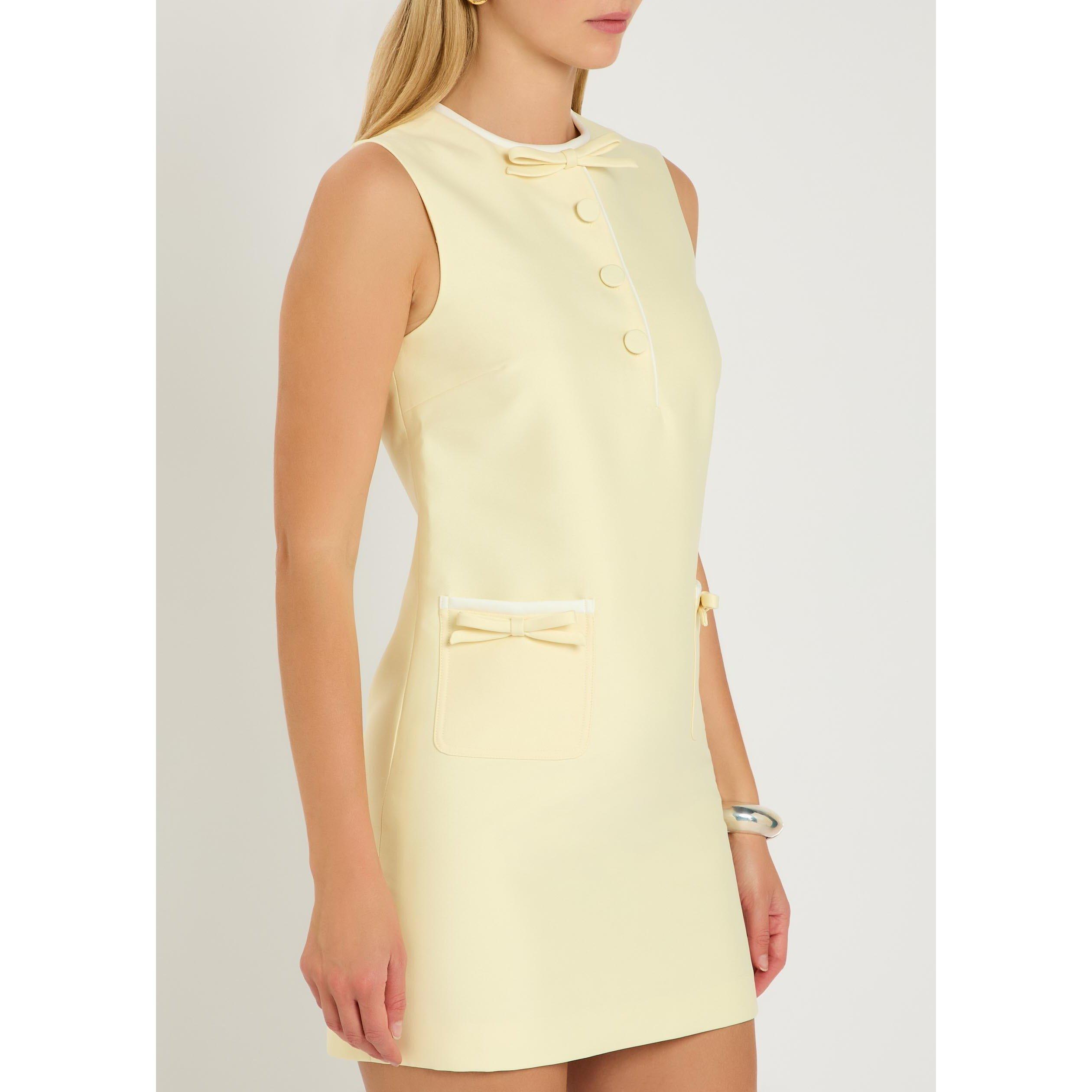 YELLOW - Self Portrait - SD YELLOW TAFFETA BOW DRESS - 2