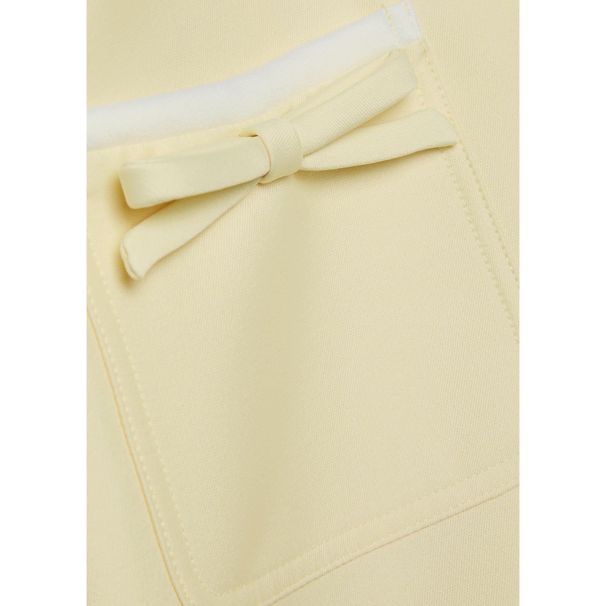 YELLOW - Self Portrait - SD YELLOW TAFFETA BOW DRESS - 4