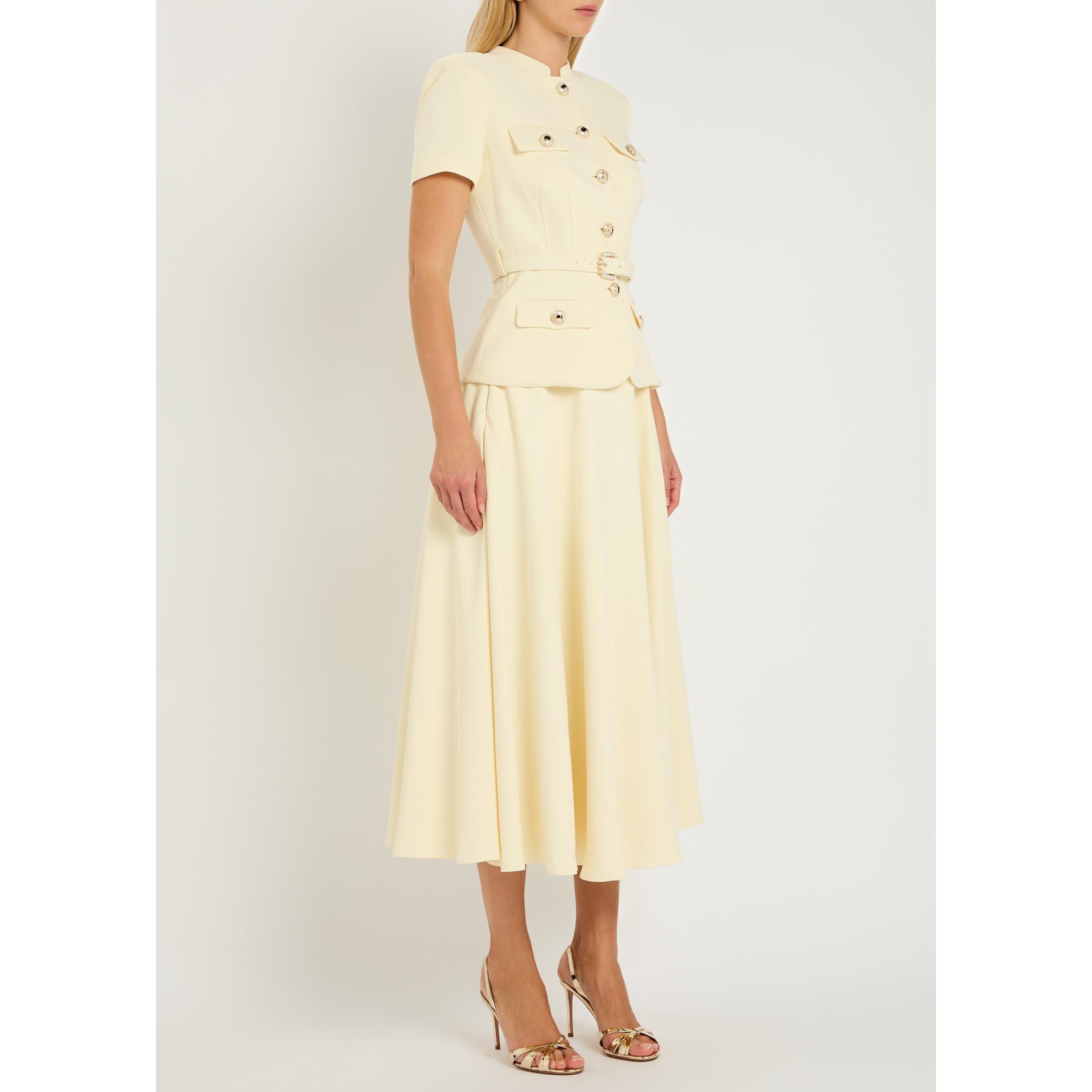 YELLOW - Self Portrait - LD TAILORED MIDI DRESS - 2