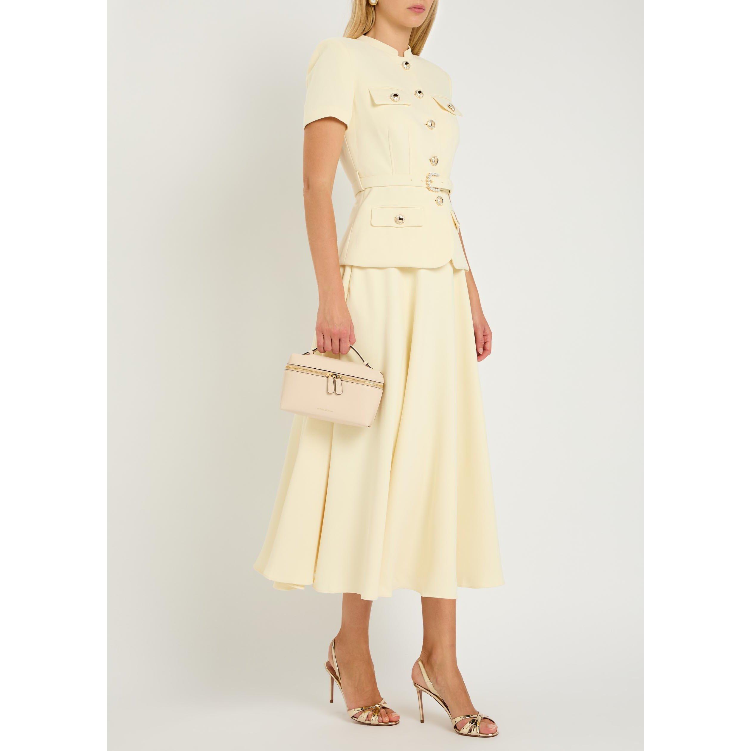 YELLOW - Self Portrait - LD TAILORED MIDI DRESS - 5