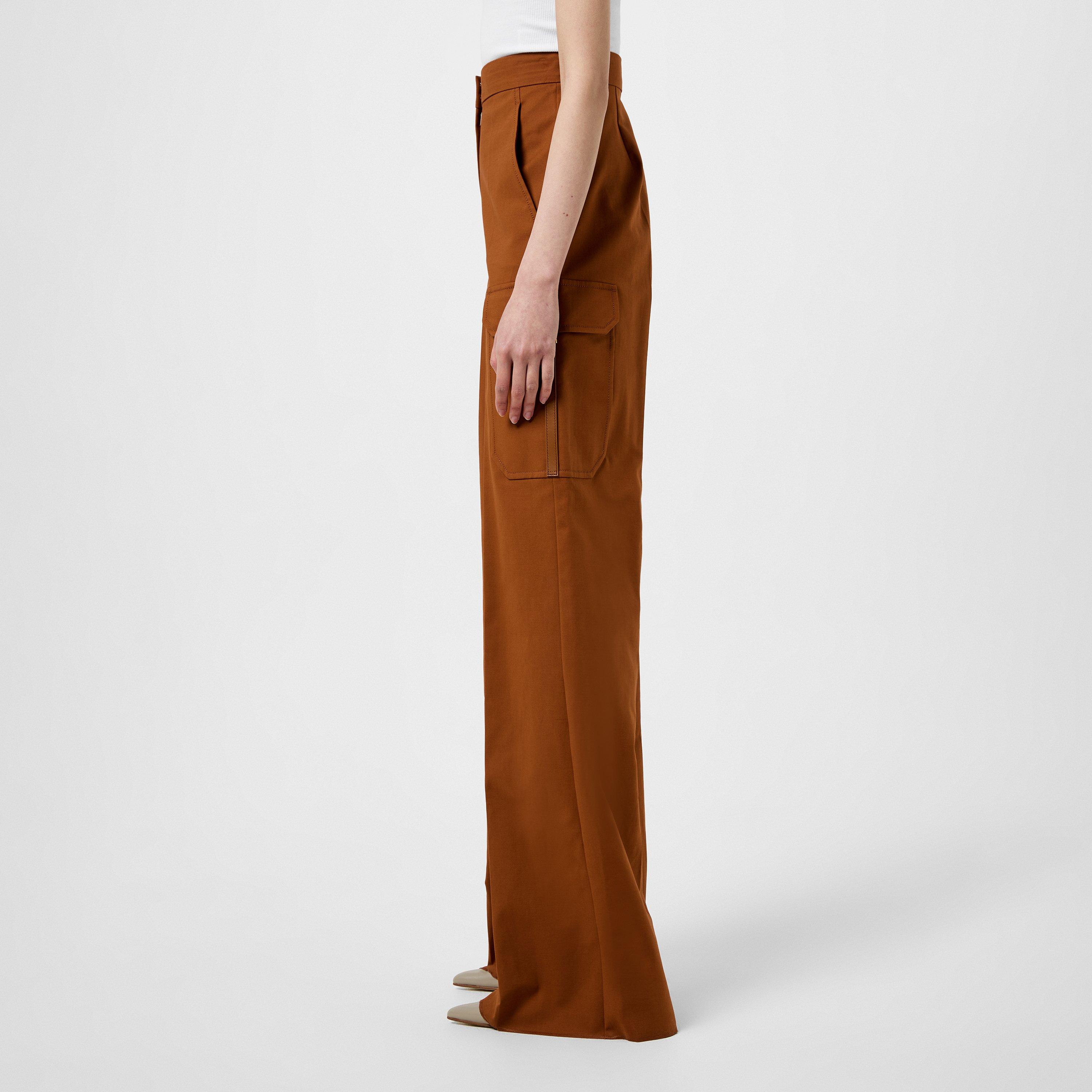 Tobacco - Max Mara - Edda Wide-Leg Cargo Pants - 2