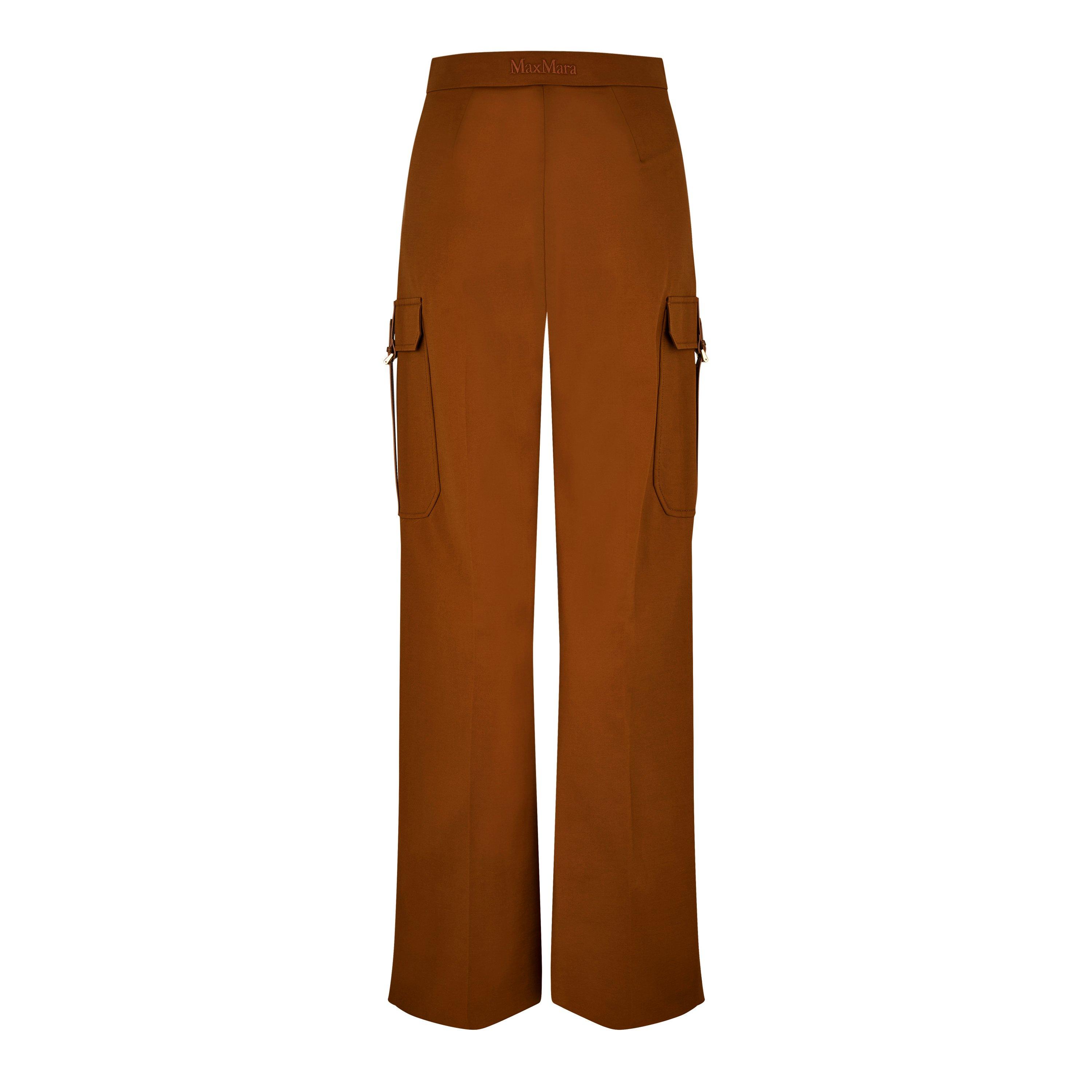 Tobacco - Max Mara - Edda Wide-Leg Cargo Pants - 6