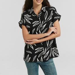 Be You Ladies Leaf Print Shirt