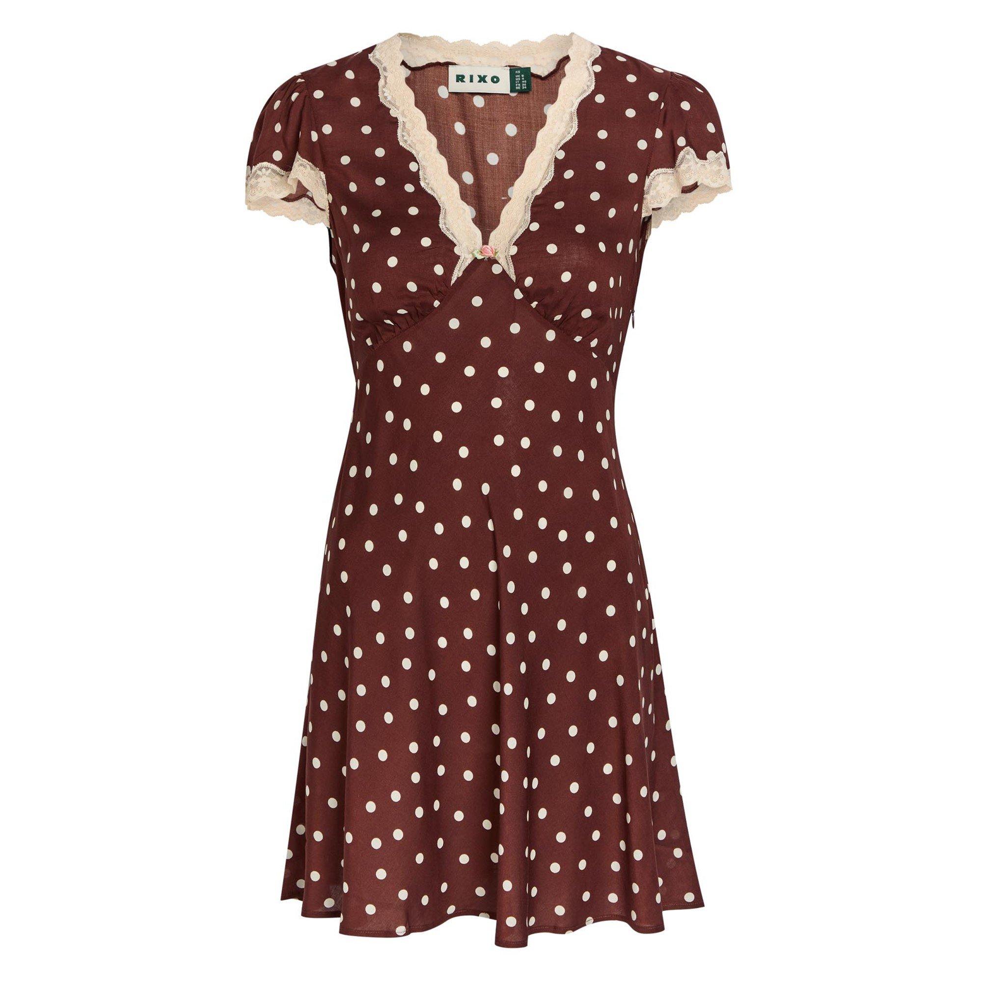 BROWN AND OTHER - RIXO - SD Cely Dress - 1