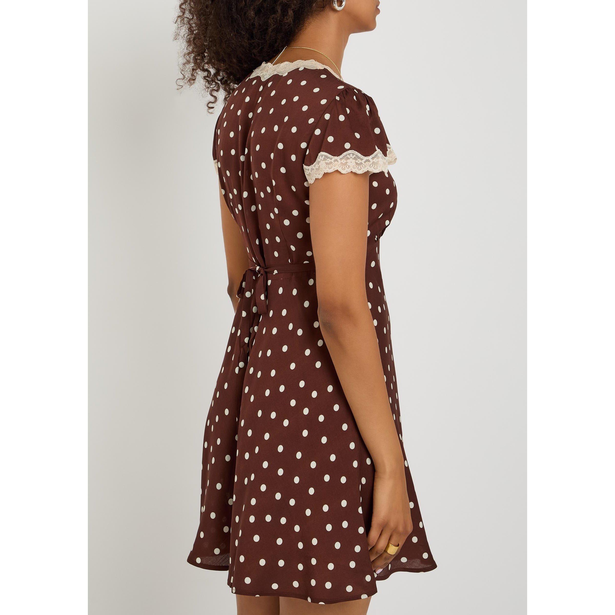 BROWN AND OTHER - RIXO - SD Cely Dress - 3