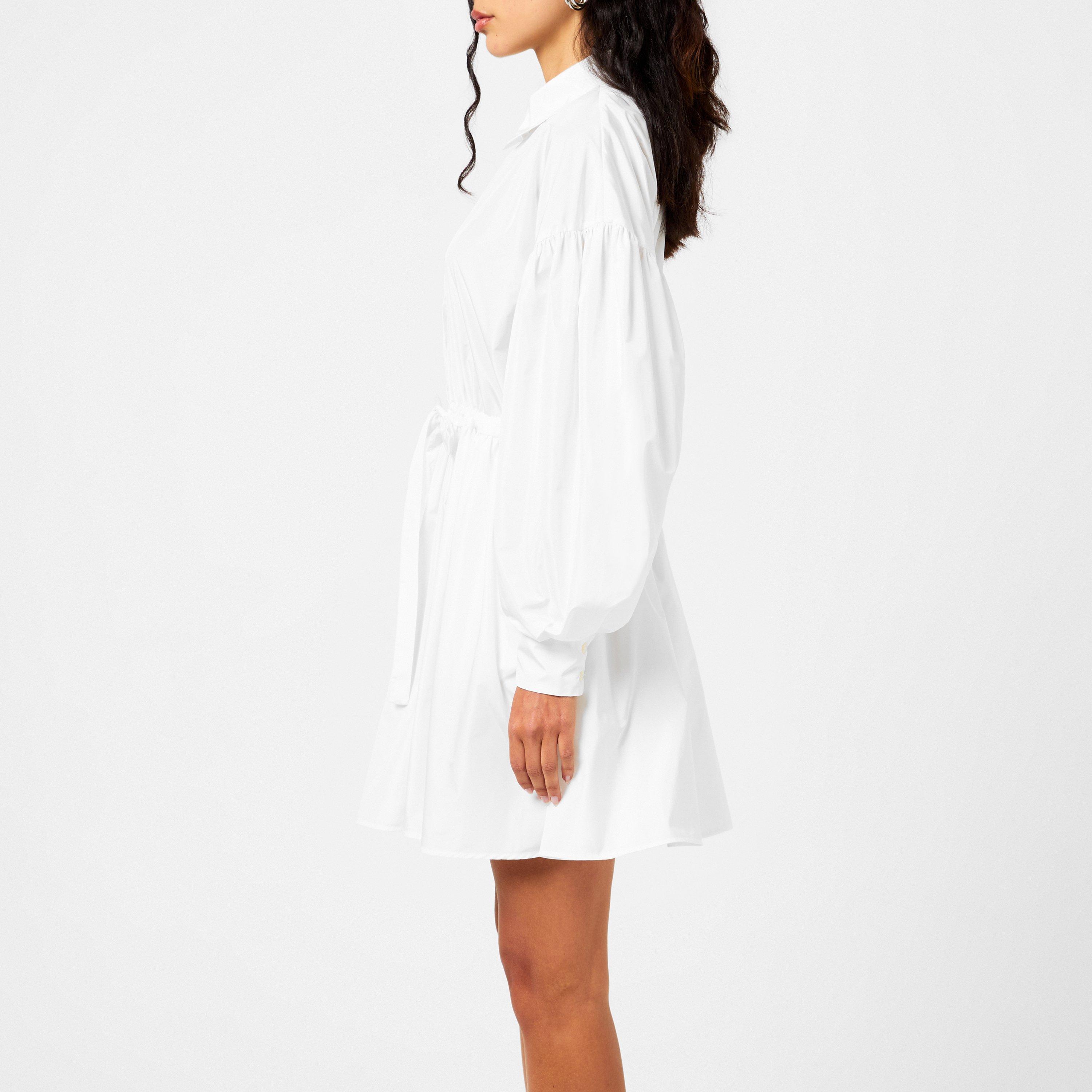 Off White - MSGM - Women's Shirt Mini Dress - 2