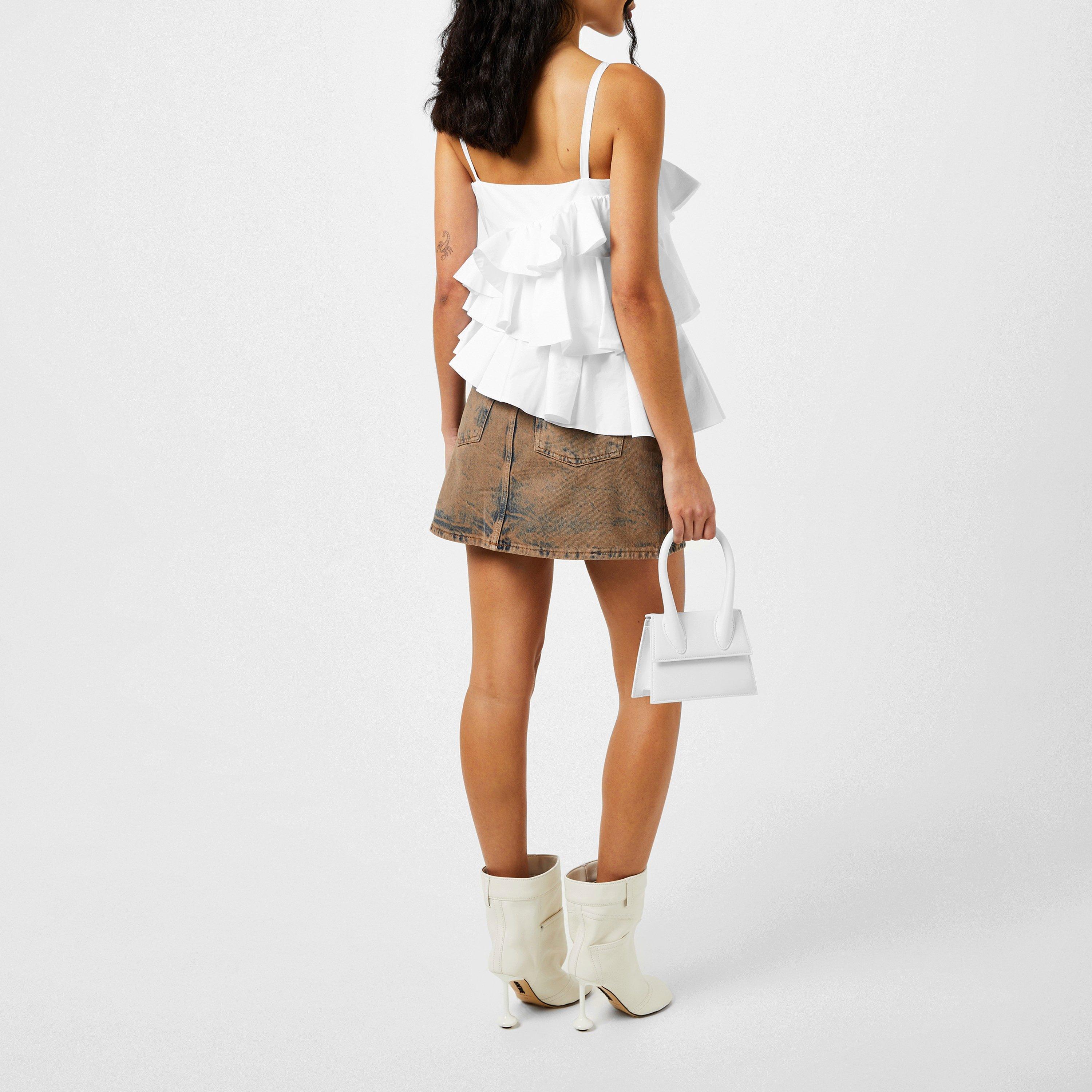 White - MSGM - Women's Poplin Vest - 3
