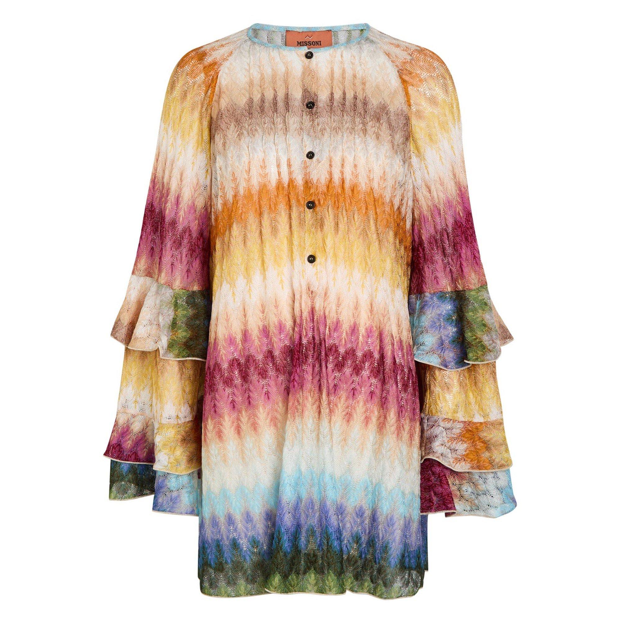 MULTICOLOURED - Missoni - Women's Ruffle Mini Dress - 1