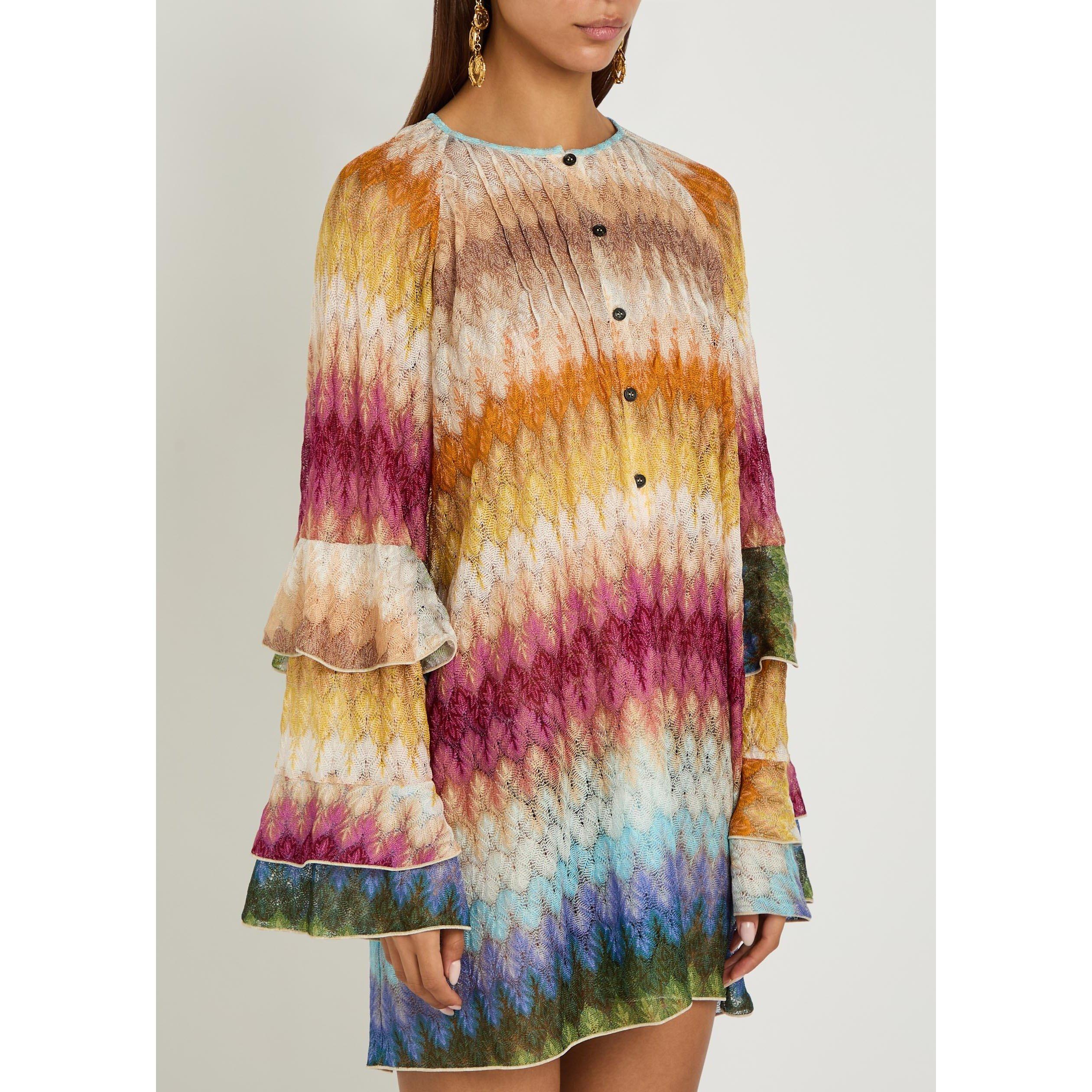 MULTICOLOURED - Missoni - Women's Ruffle Mini Dress - 2