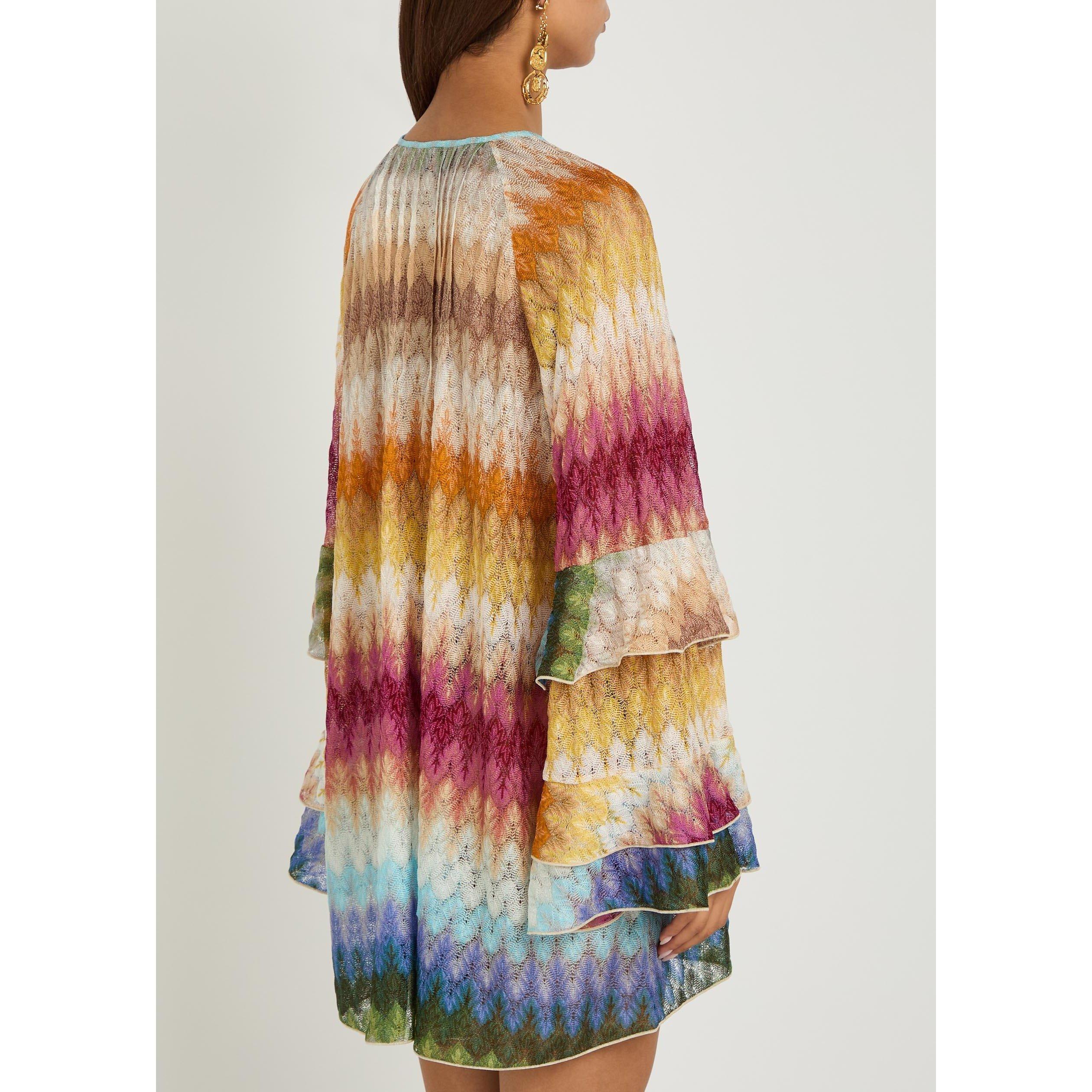 MULTICOLOURED - Missoni - Women's Ruffle Mini Dress - 3