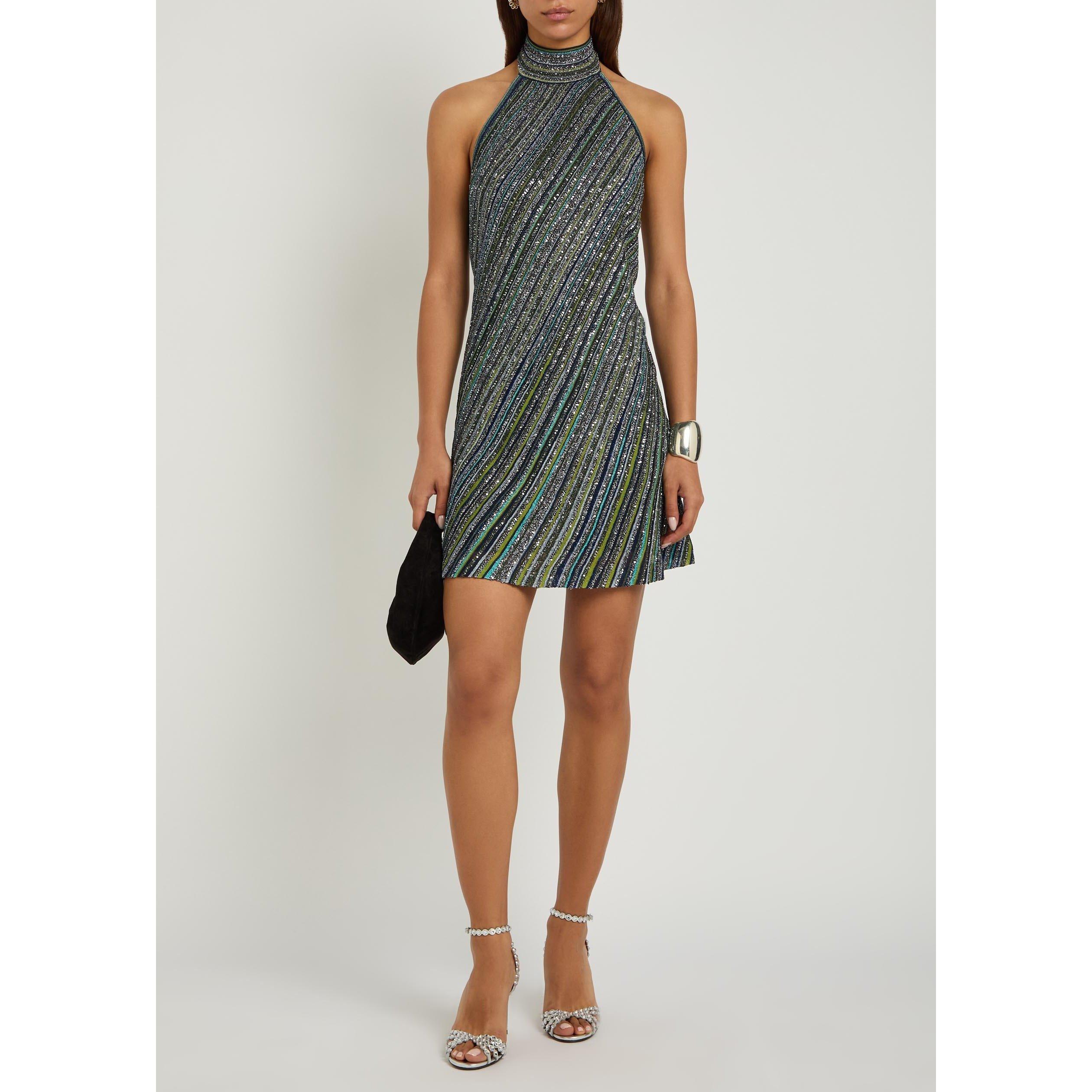 MULTICOLOURED - Missoni - Women's Sequin Mini Dress - 5