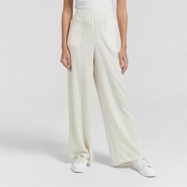 Be You Ladies Linen Wide Leg Trousers