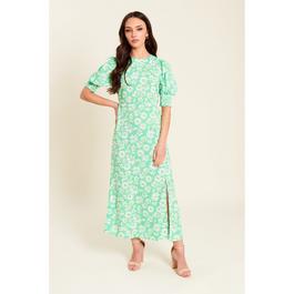 Be You Puff Sleeve Midi Dress