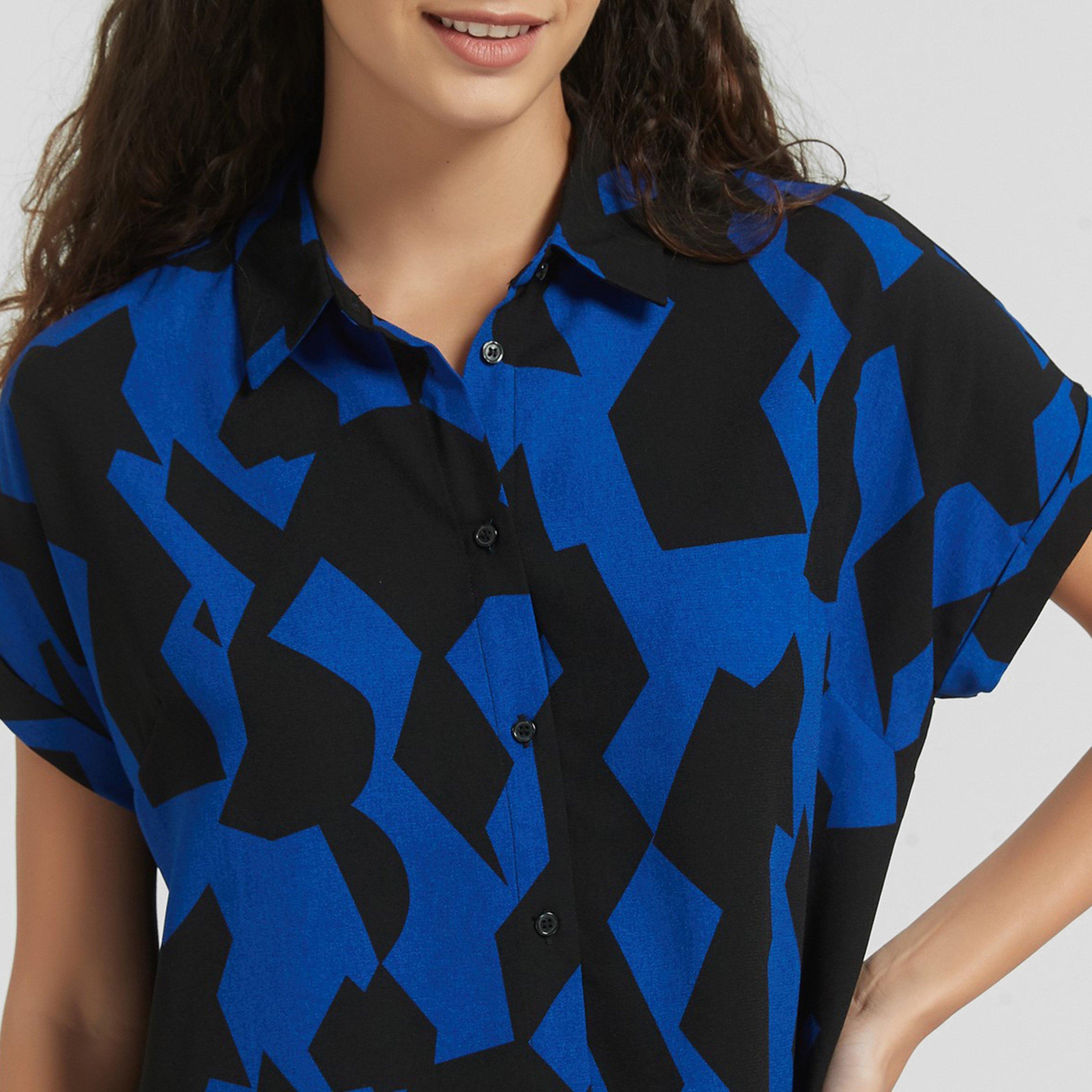 Blue Print - Be You - Abstract Print Shirt - 2