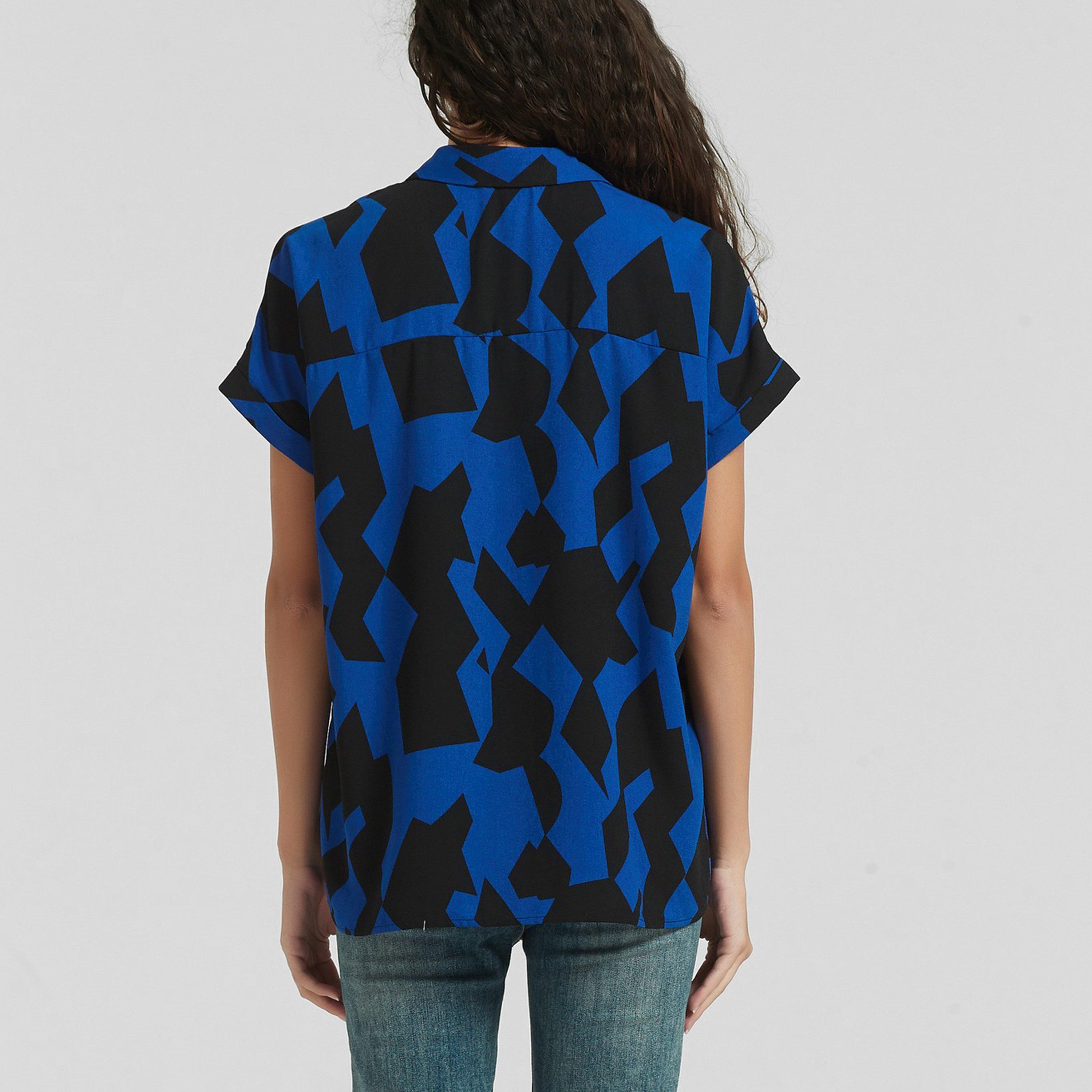 Blue Print - Be You - Abstract Print Shirt - 3