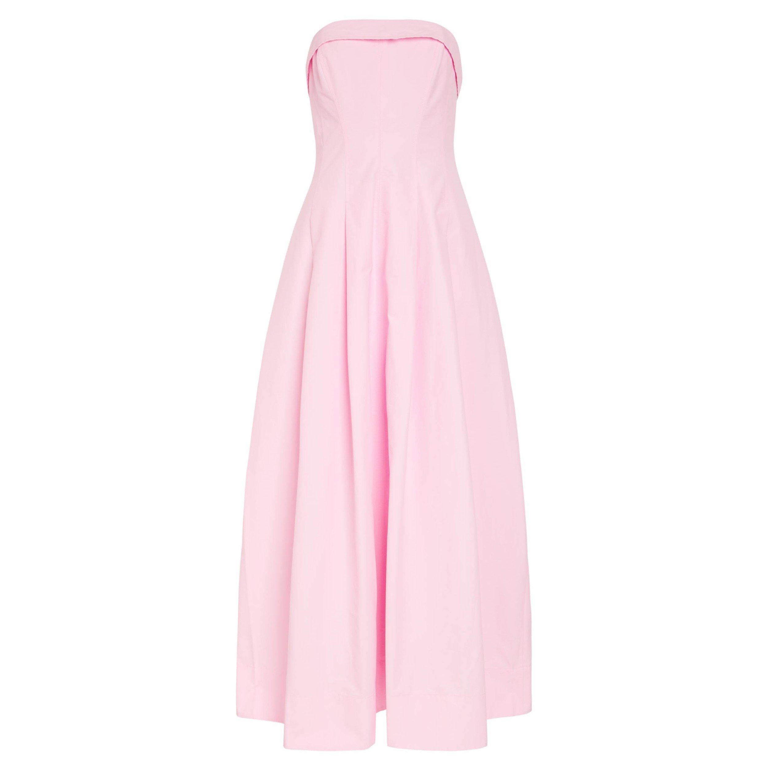 PINK - Jonathan Simkhai - LD AVRIL COTTON BUSTIER DRESS - 1